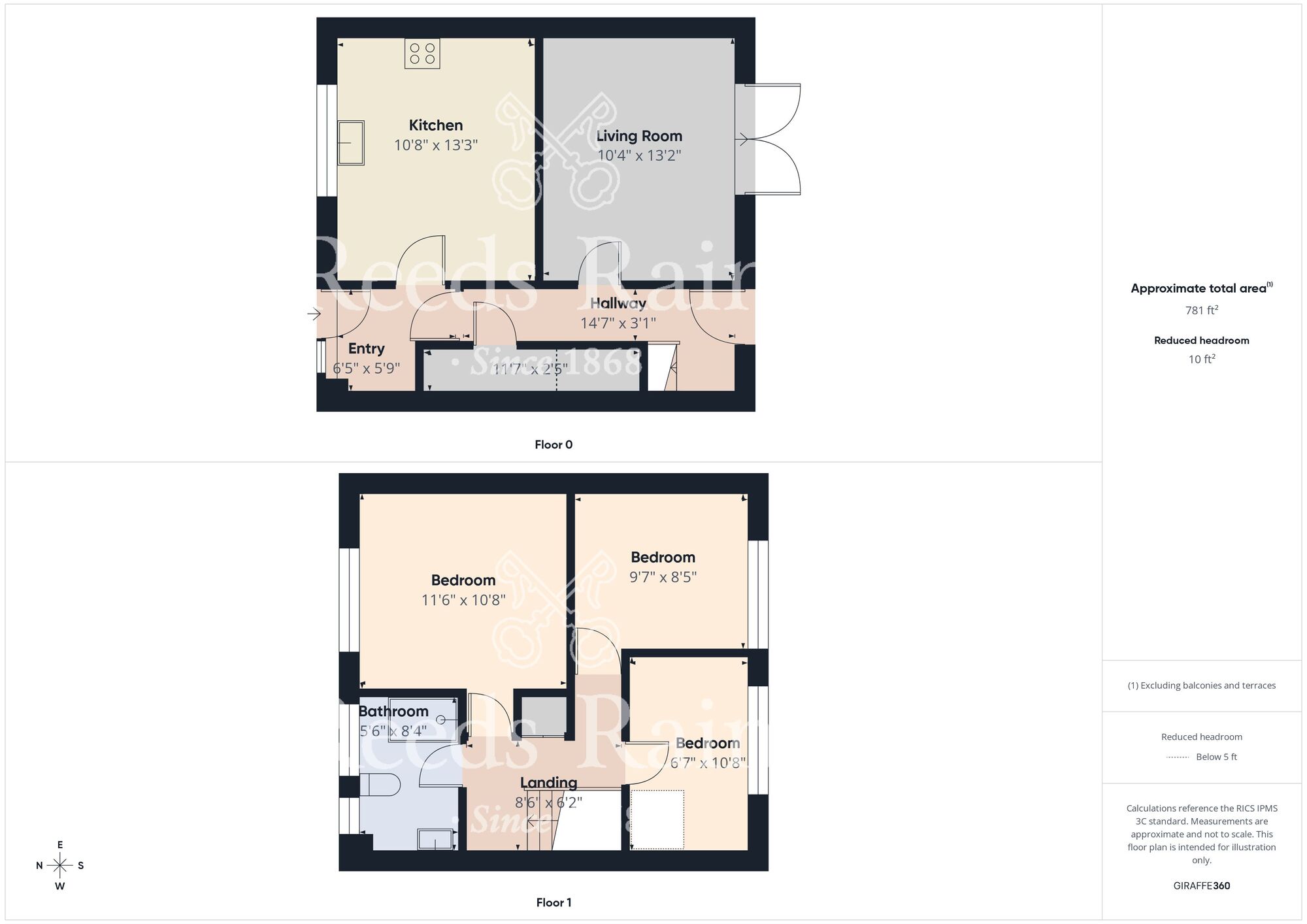 Floorplan of 3 bedroom Mid Terrace House for sale, Owthorne Close, Bridlington, East Yorkshire, YO16