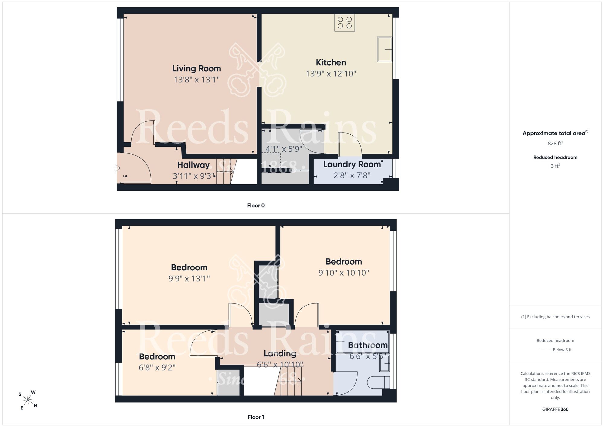 Floorplan of 3 bedroom End Terrace House for sale, Stamford Walk, Bridlington, East Riding Of Yorkshire, YO16