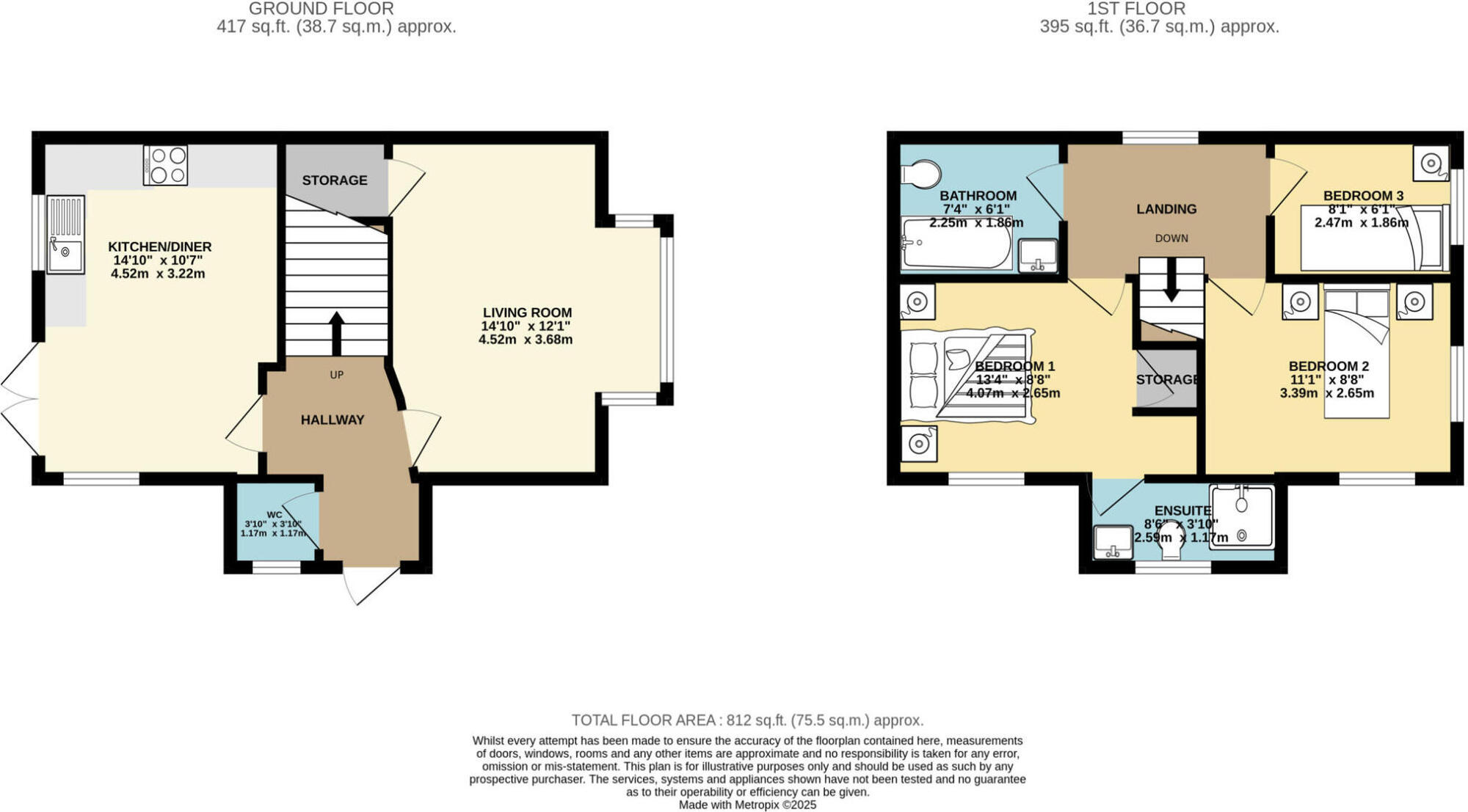 Floorplan of 3 bedroom Detached House for sale, Puffin Garth, Bridlington, East Yorkshire, YO15