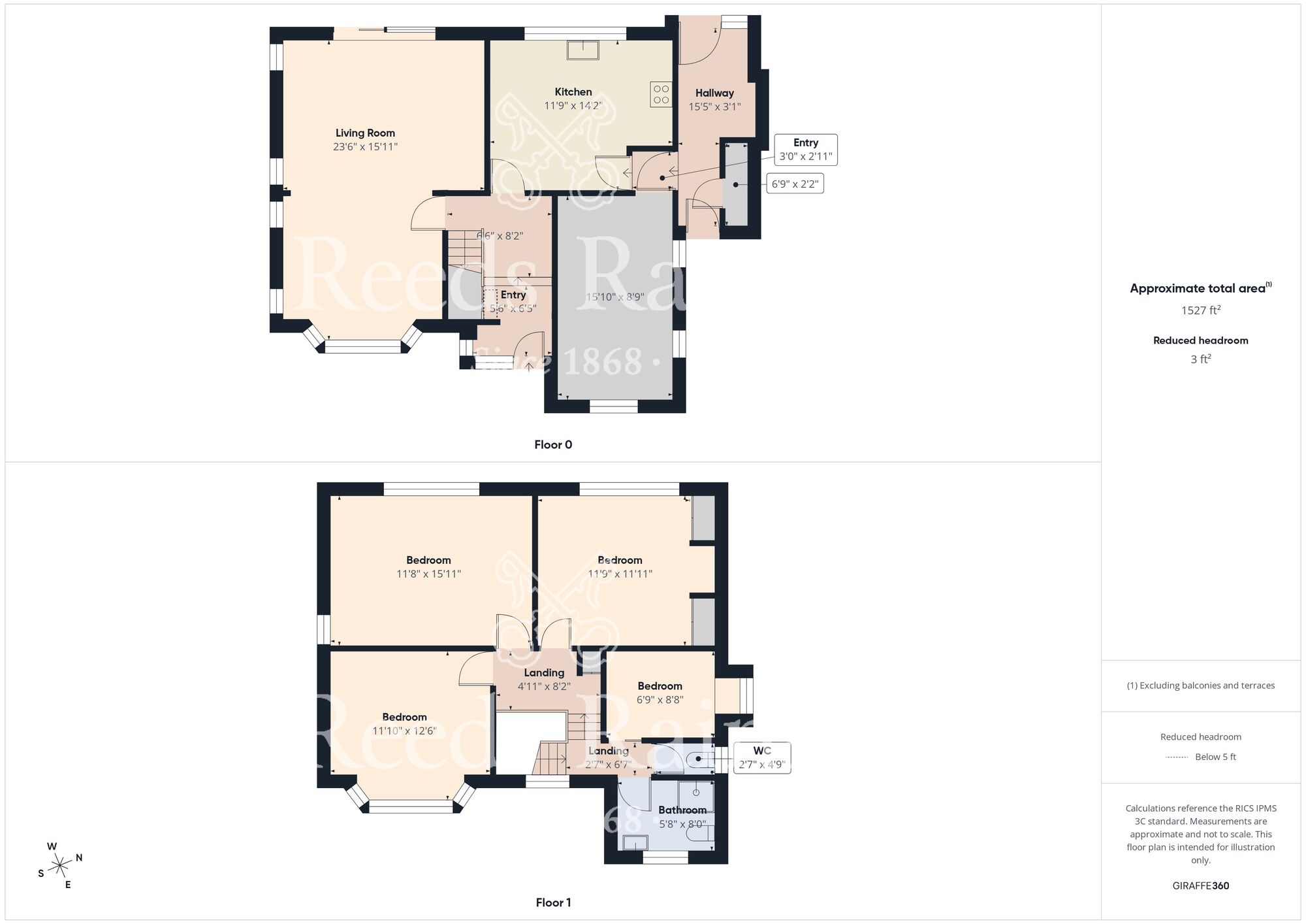 Floorplan of 4 bedroom Detached House for sale, Rosebery Avenue, Bridlington, East Yorkshire, YO15