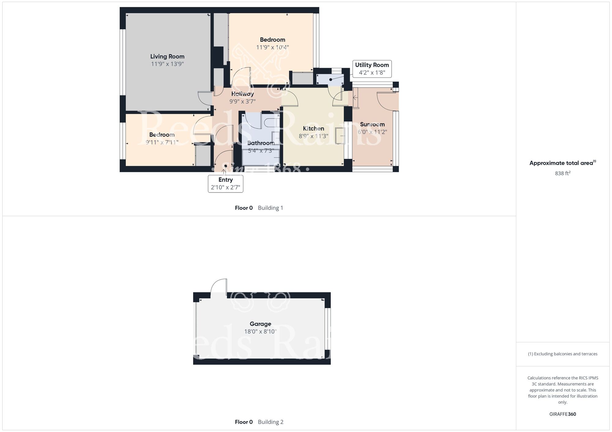 Floorplan of 2 bedroom Semi Detached Bungalow for sale, Wheatley Drive, Bridlington, East Yorkshire, YO16