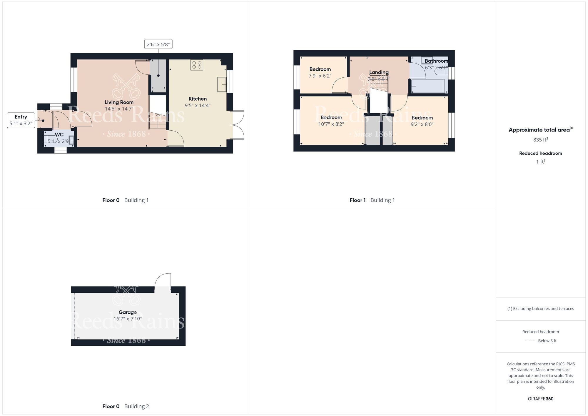 Floorplan of 3 bedroom Detached House for sale, Guildford Crescent, Bridlington, East Yorkshire, YO16