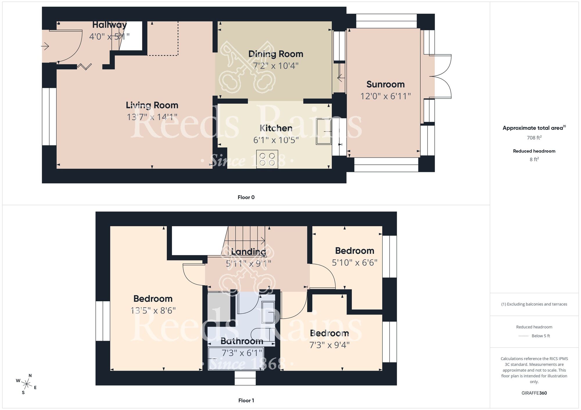 Floorplan of 3 bedroom Semi Detached House for sale, Wharfedale Drive, Bridlington, East Yorkshire, YO16