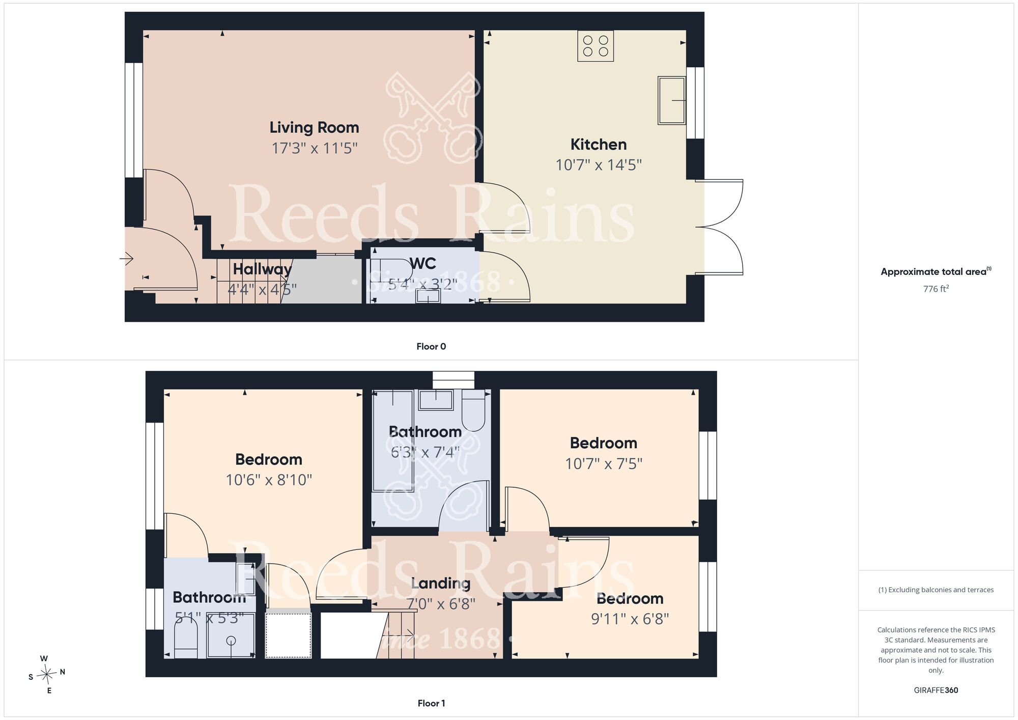 Floorplan of 3 bedroom Semi Detached House for sale, Easton Road, Bridlington, East Yorkshire, YO16