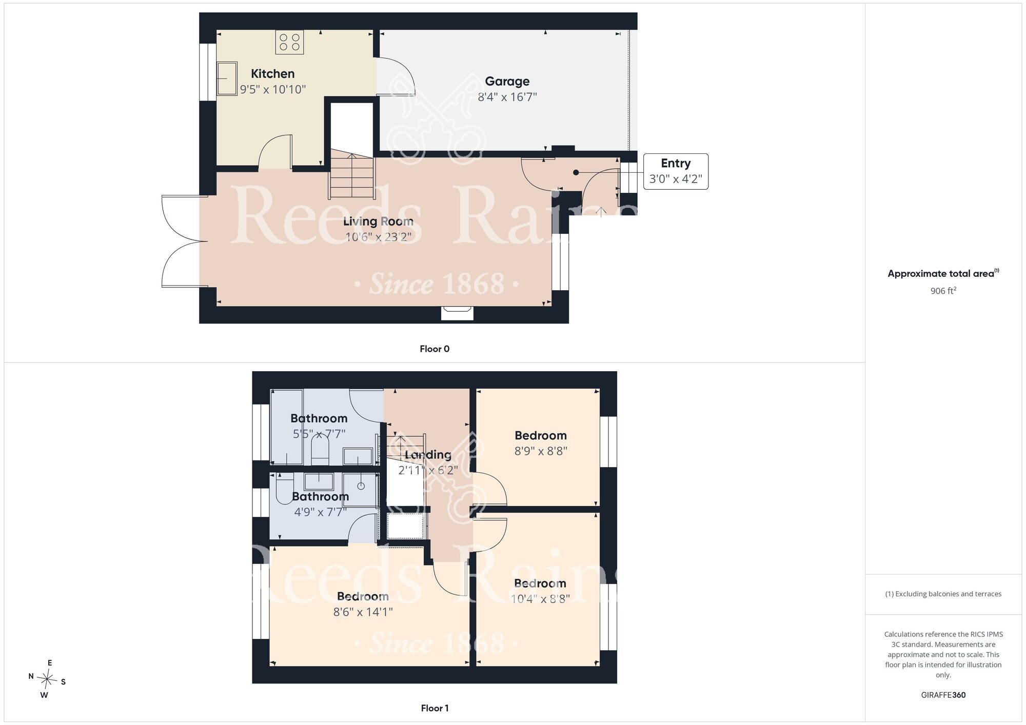Floorplan of 3 bedroom Detached House for sale, Nidderdale Close, Bridlington, East Yorkshire, YO16