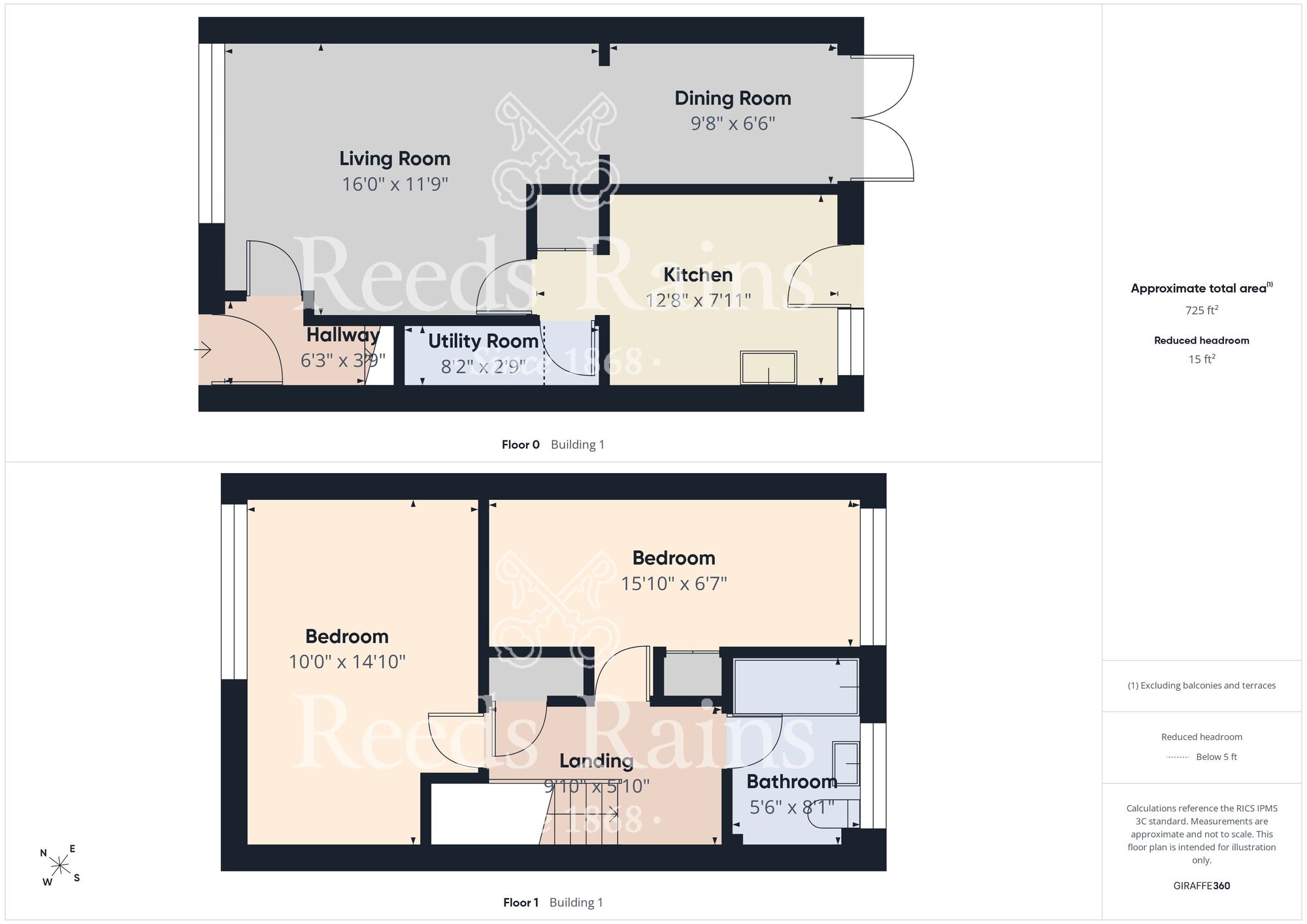 Floorplan of 2 bedroom Mid Terrace House for sale, Hastings Walk, Bridlington, East Yorkshire, YO16