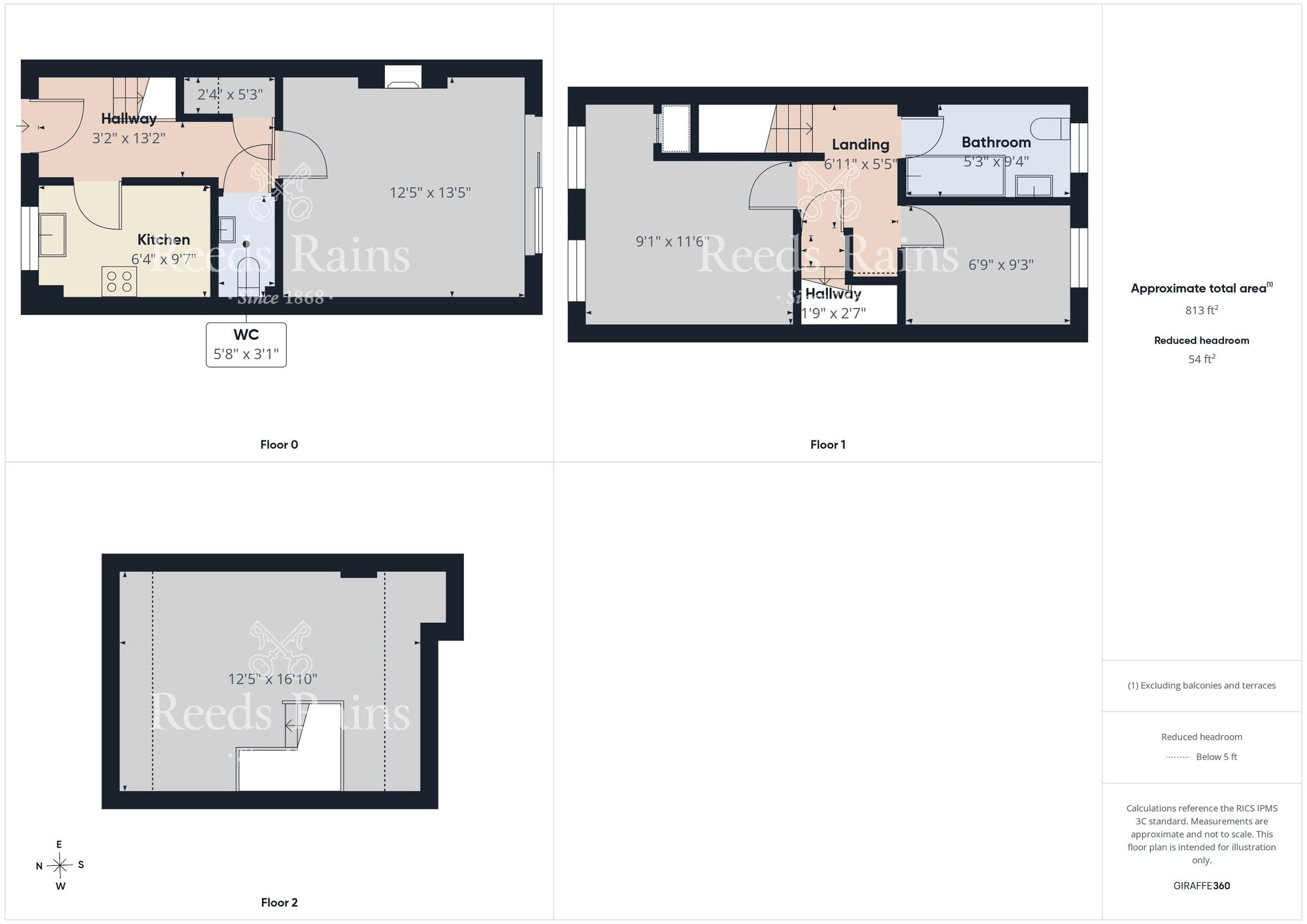 Floorplan of 3 bedroom Mid Terrace House to rent, Medina Avenue, Bridlington, East Yorkshire, YO16