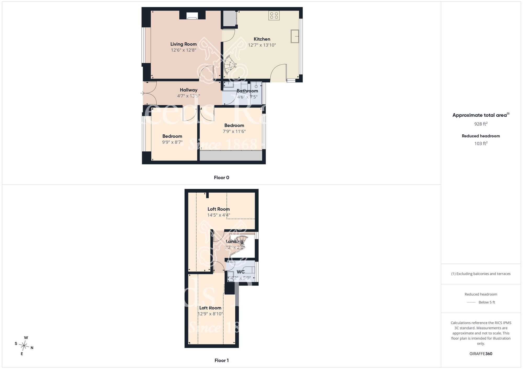 Floorplan of 2 bedroom Semi Detached Bungalow for sale, Bempton Oval, Bridlington, East Riding of Yorkshire, YO16