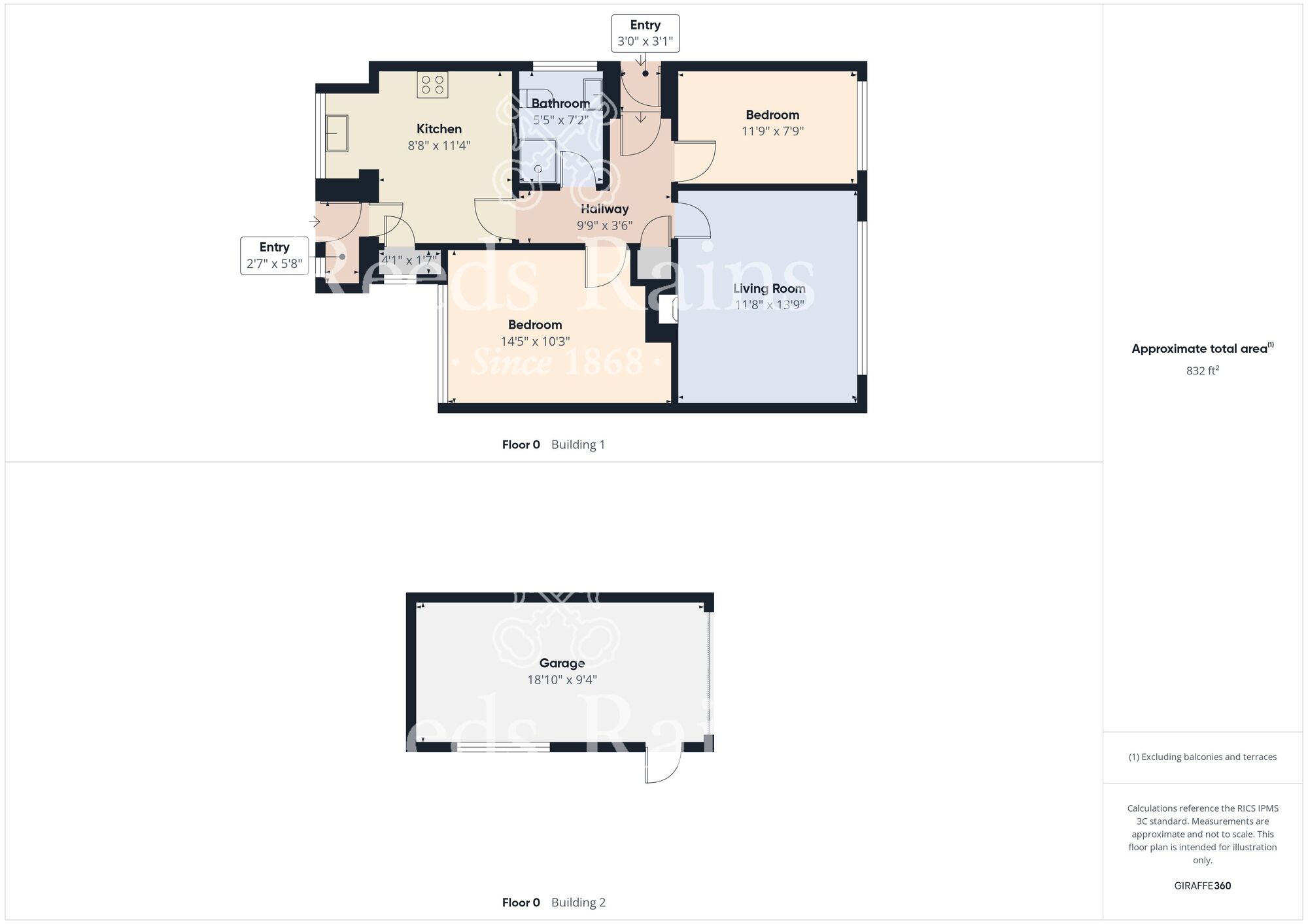 Floorplan of 2 bedroom Semi Detached Bungalow for sale, Wheatley Drive, Bridlington, East Yorkshire, YO16