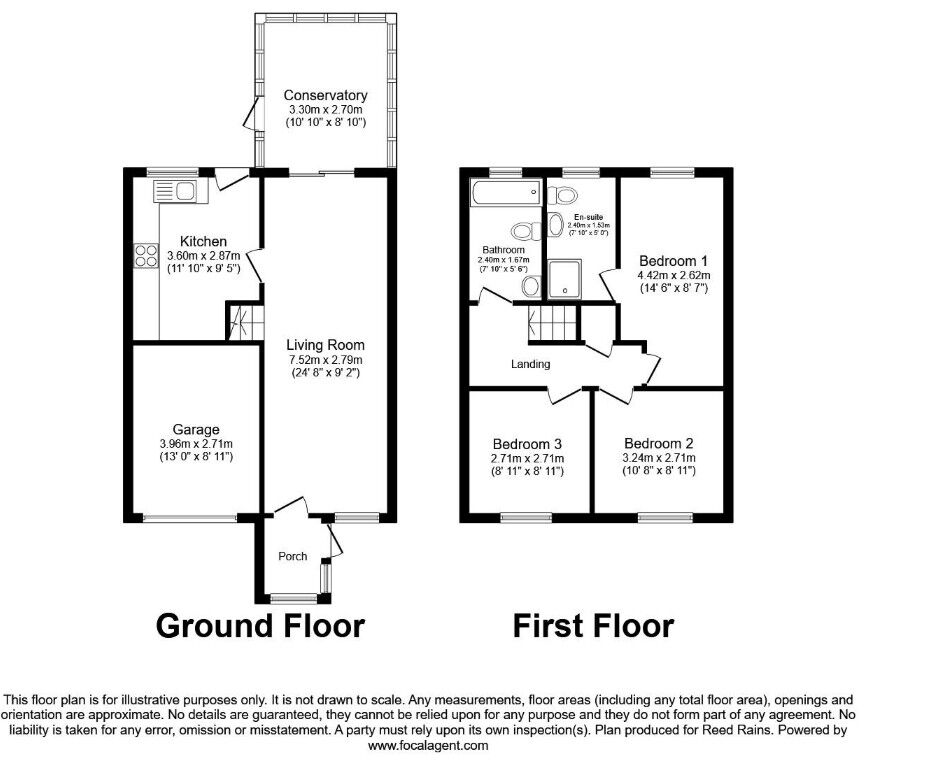 Floorplan of 3 bedroom Detached House for sale, Thorntondale Drive, Bridlington, East Yorkshire, YO16