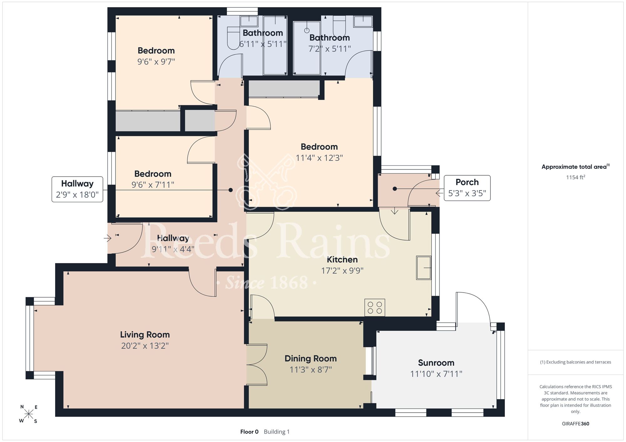 Floorplan of 3 bedroom Detached Bungalow for sale, Cadman Road, Bridlington, East Yorkshire, YO16