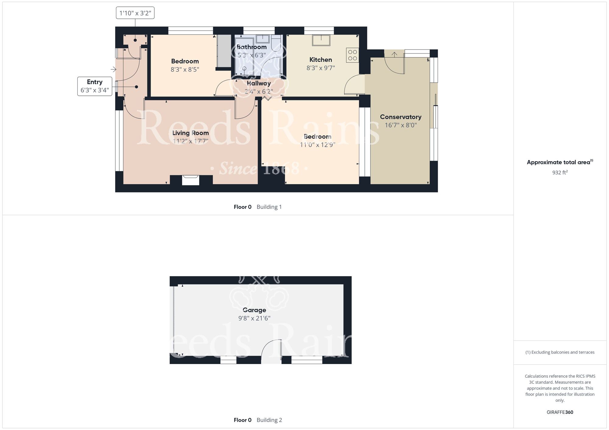 Floorplan of 2 bedroom Semi Detached Bungalow for sale, Millfield Road, Bridlington, East Yorkshire, YO16