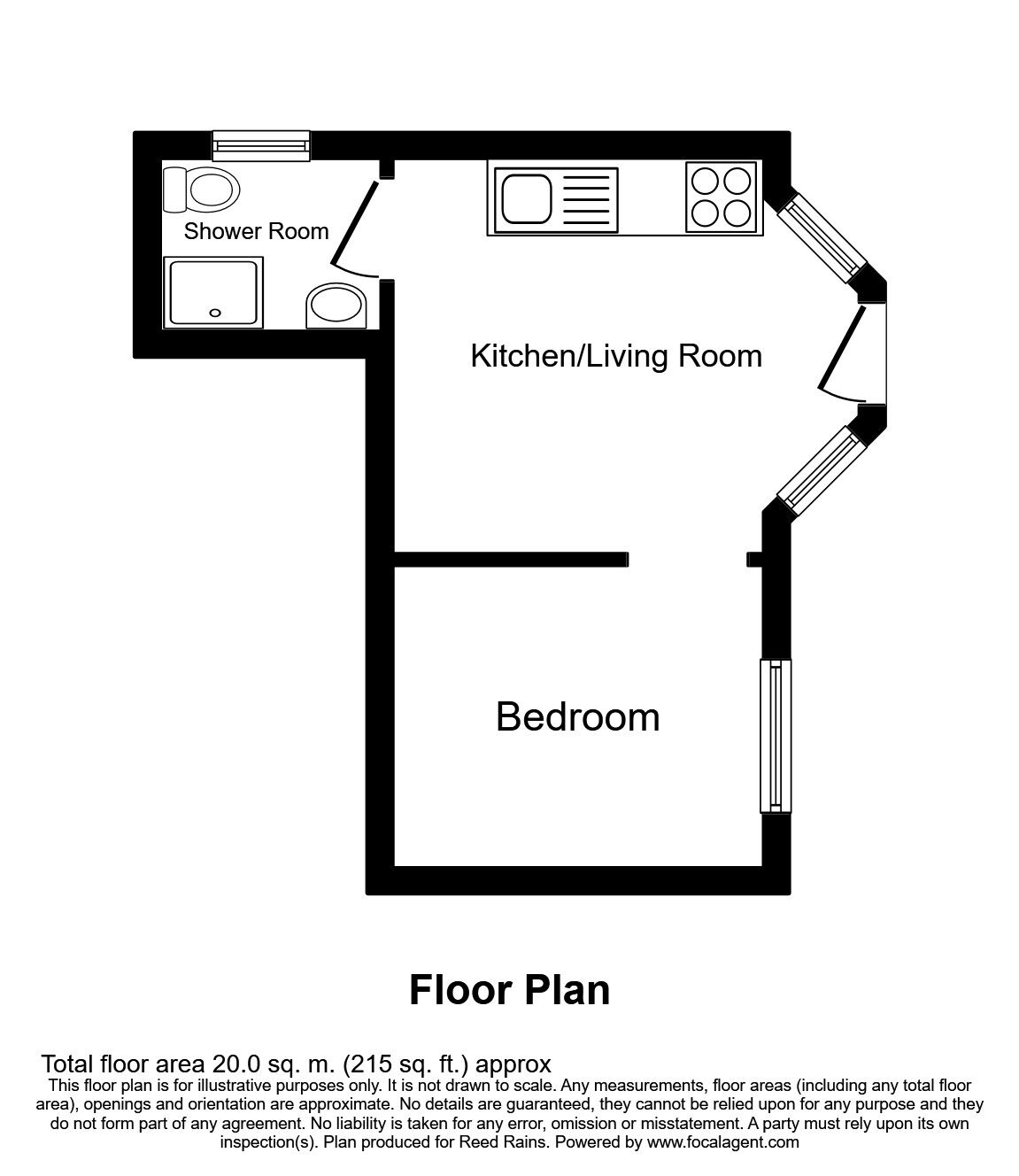 Floorplan of 1 bedroom  Flat to rent, Blythe Hill, London, SE6