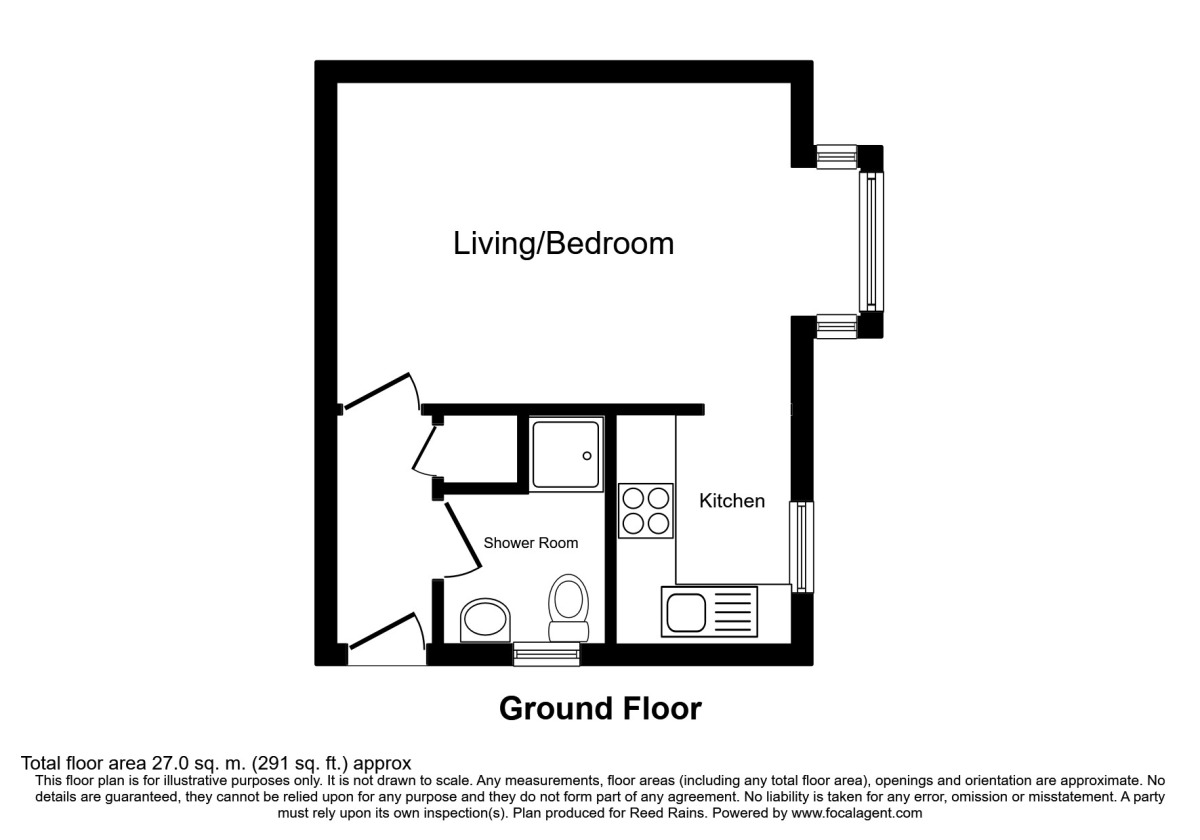 Floorplan of Flat to rent, Sterling Gardens, London, SE14