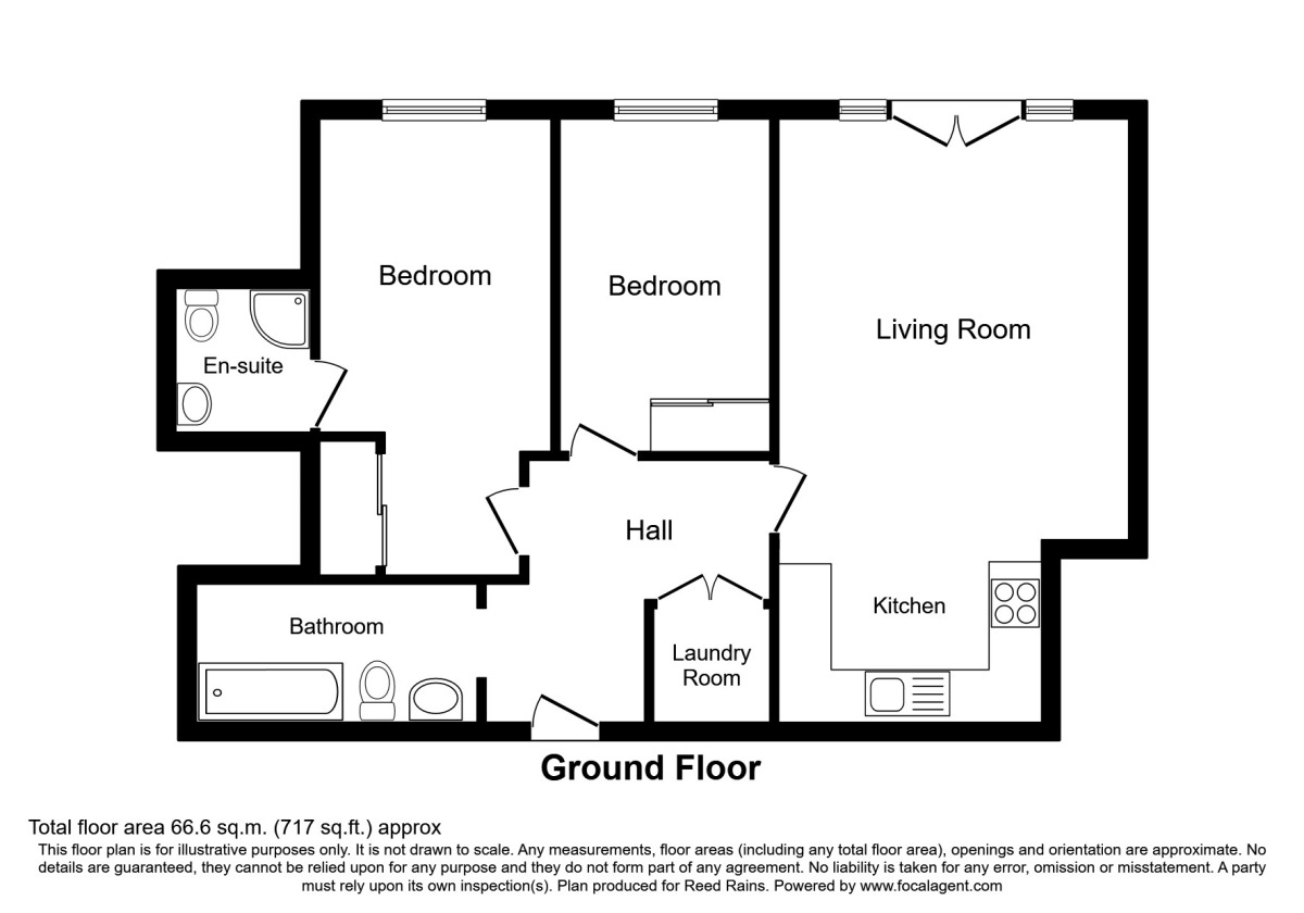 Floorplan of 2 bedroom  Flat to rent, Ladywell Road, London, SE13