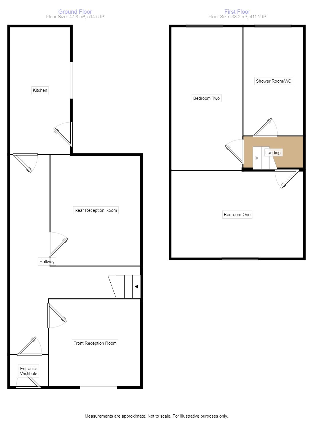 Floorplan of 2 bedroom Mid Terrace House to rent, Lionel Street, Burnley, Lancashire, BB12