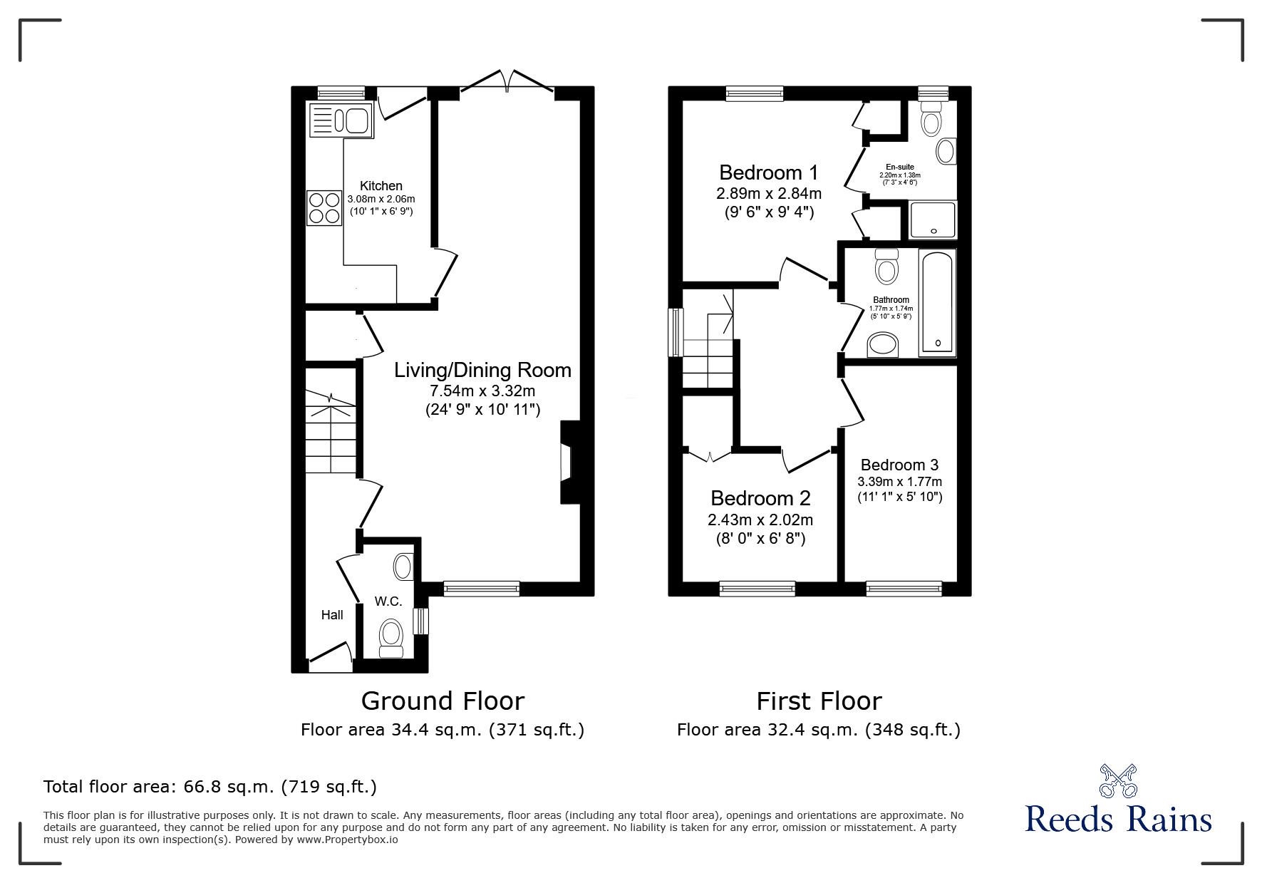 Floorplan of 3 bedroom Semi Detached House to rent, Printers Fold, Burnley, Lancashire, BB12