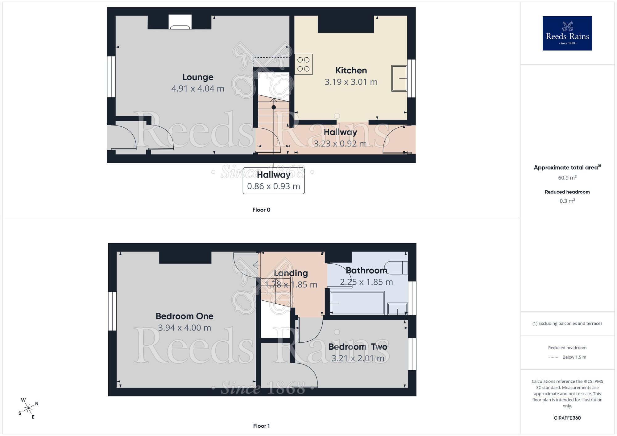 Floorplan of 2 bedroom Mid Terrace House to rent, Edmund Street, Accrington, Lancashire, BB5