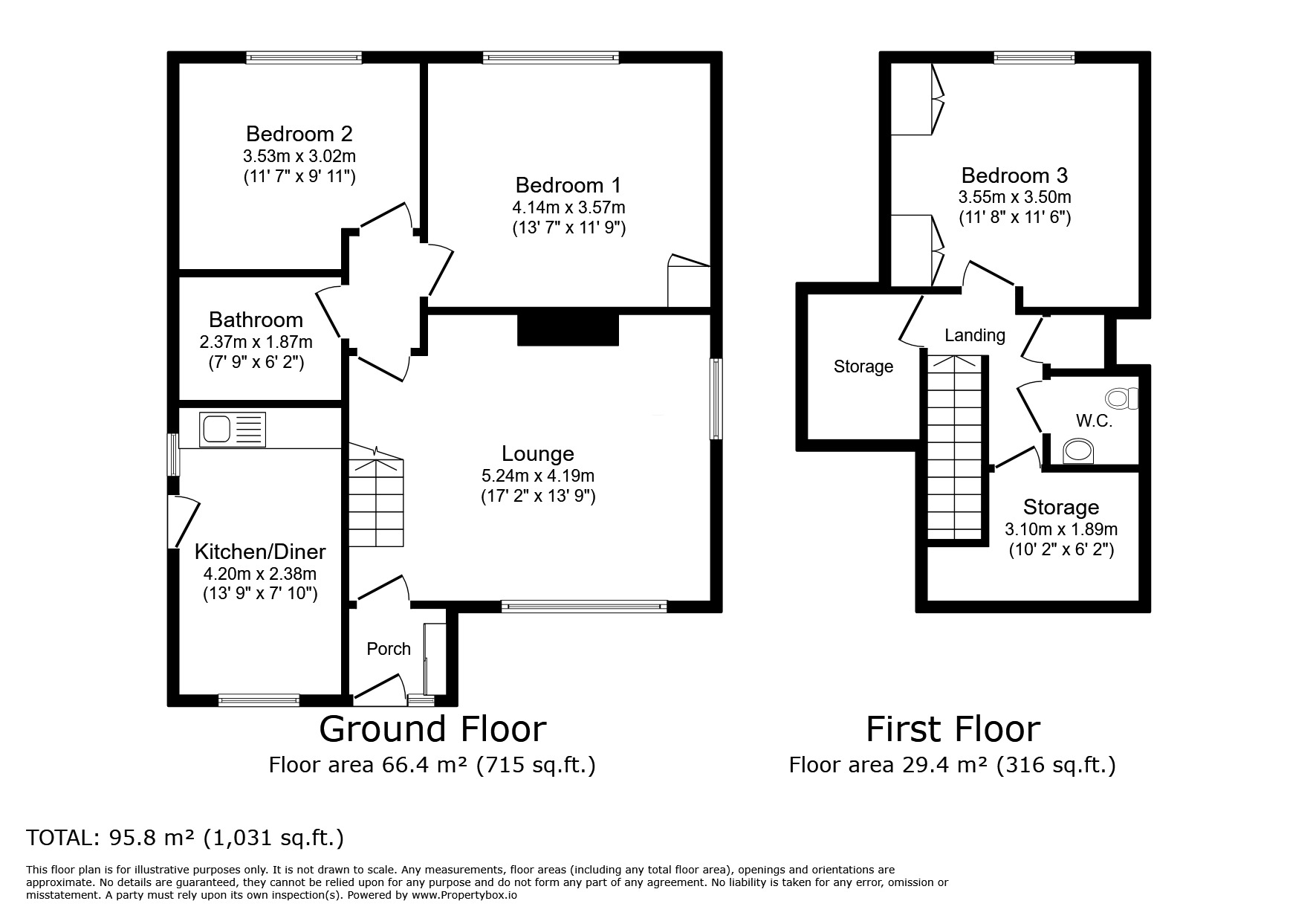 Floorplan of 3 bedroom Detached Bungalow for sale, Drammen Avenue, Burnley, Lancashire, BB11