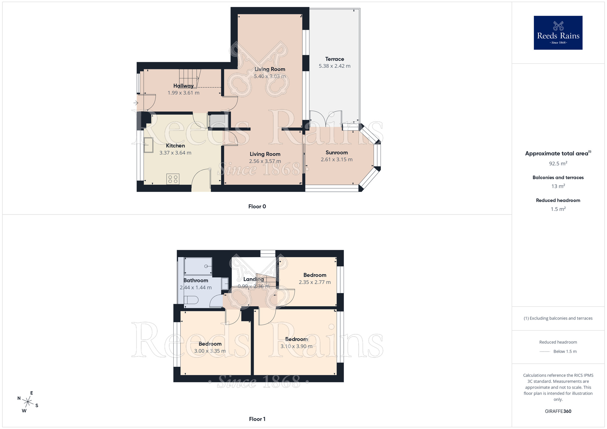 Floorplan of 3 bedroom Detached House for sale, Lindsay Park, Burnley, Lancashire, BB10