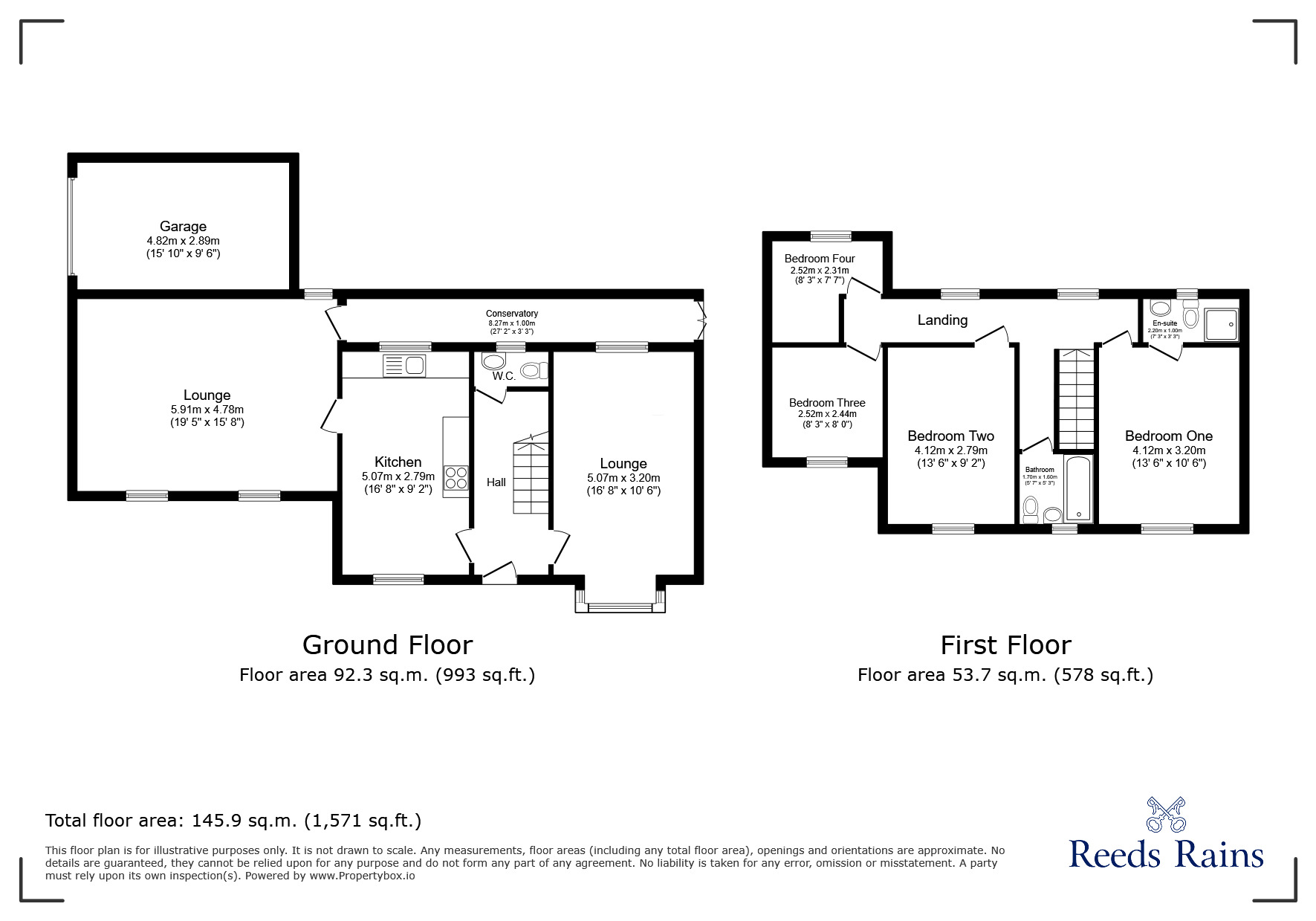 Floorplan of 4 bedroom Detached House for sale, Vandyck Avenue, Burnley, Lancashire, BB11