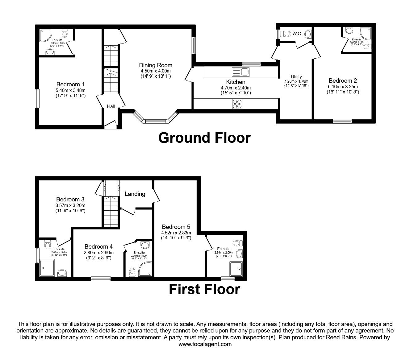 Floorplan of 5 bedroom End Terrace House for sale, St. Matthew Street, Burnley, Lancashire, BB11