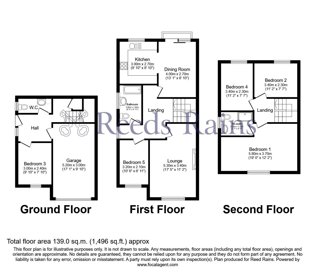 Floorplan of 5 bedroom Semi Detached House for sale, Marsden Height Close, Brierfield, Lancashire, BB9