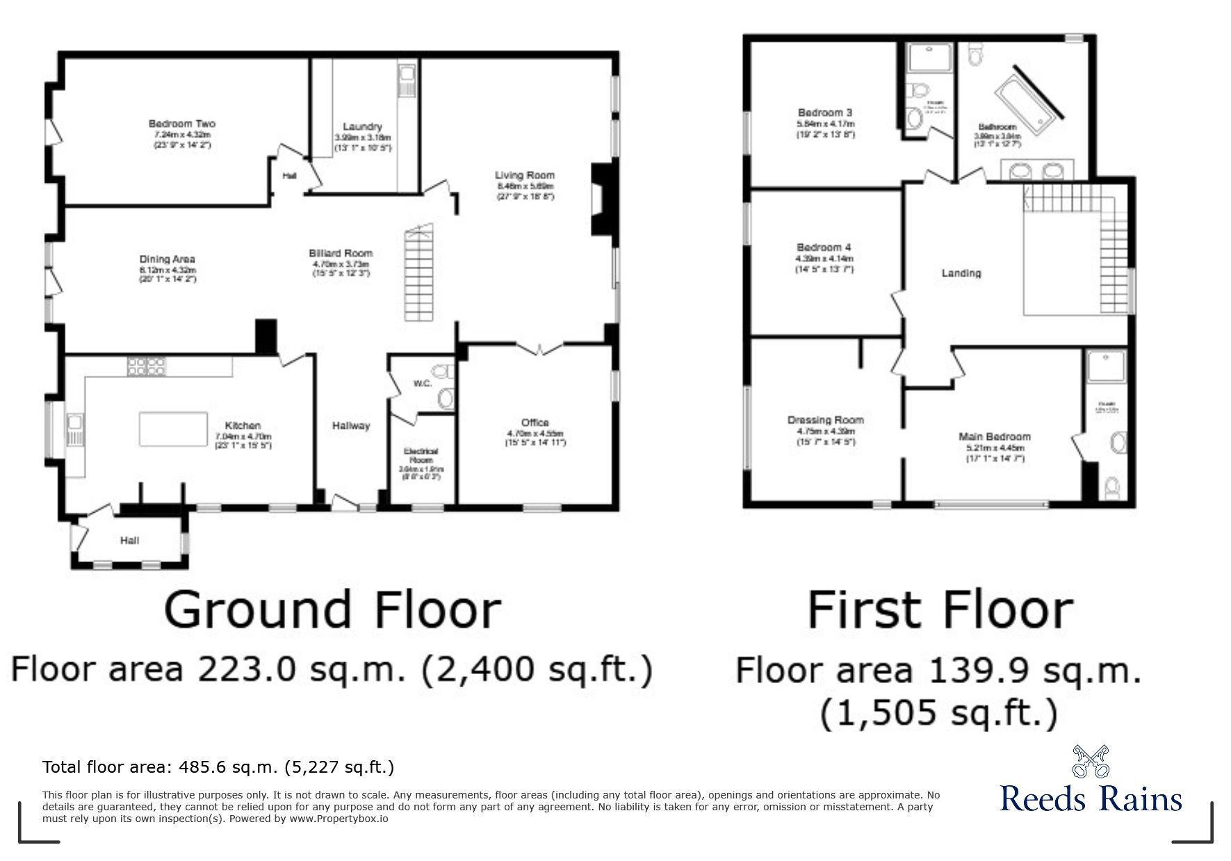 Floorplan of 6 bedroom  House to rent, Cuckstool Lane, Fence, Lancashire, BB12