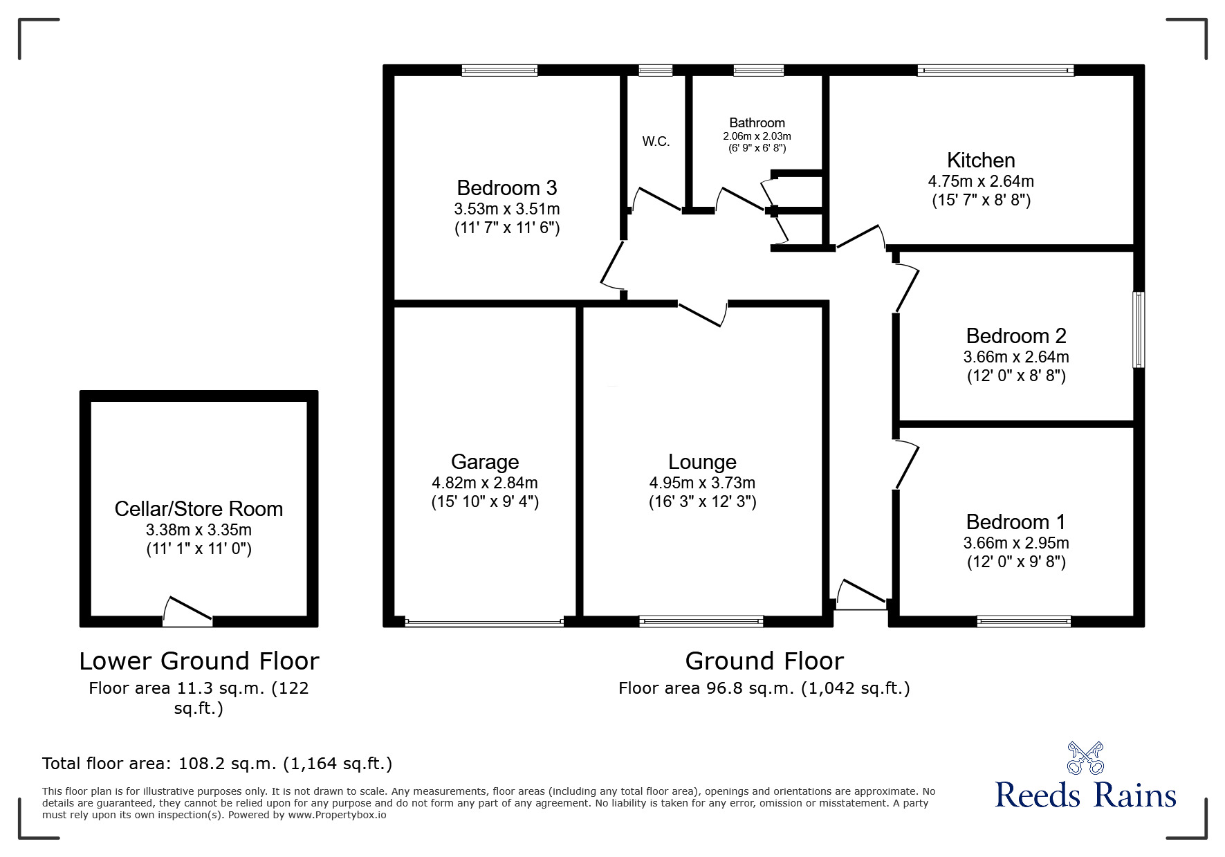 Floorplan of 3 bedroom Semi Detached House to rent, The Ridgeway, Nelson, Lancashire, BB9