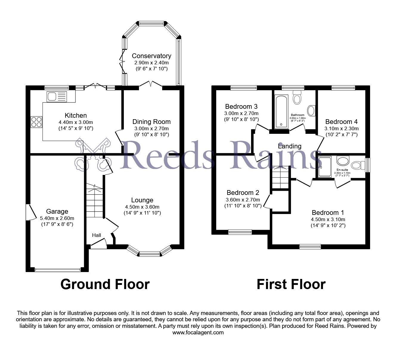Floorplan of 4 bedroom Detached House for sale, Brier Heights Close, Brierfield, Lancashire, BB9