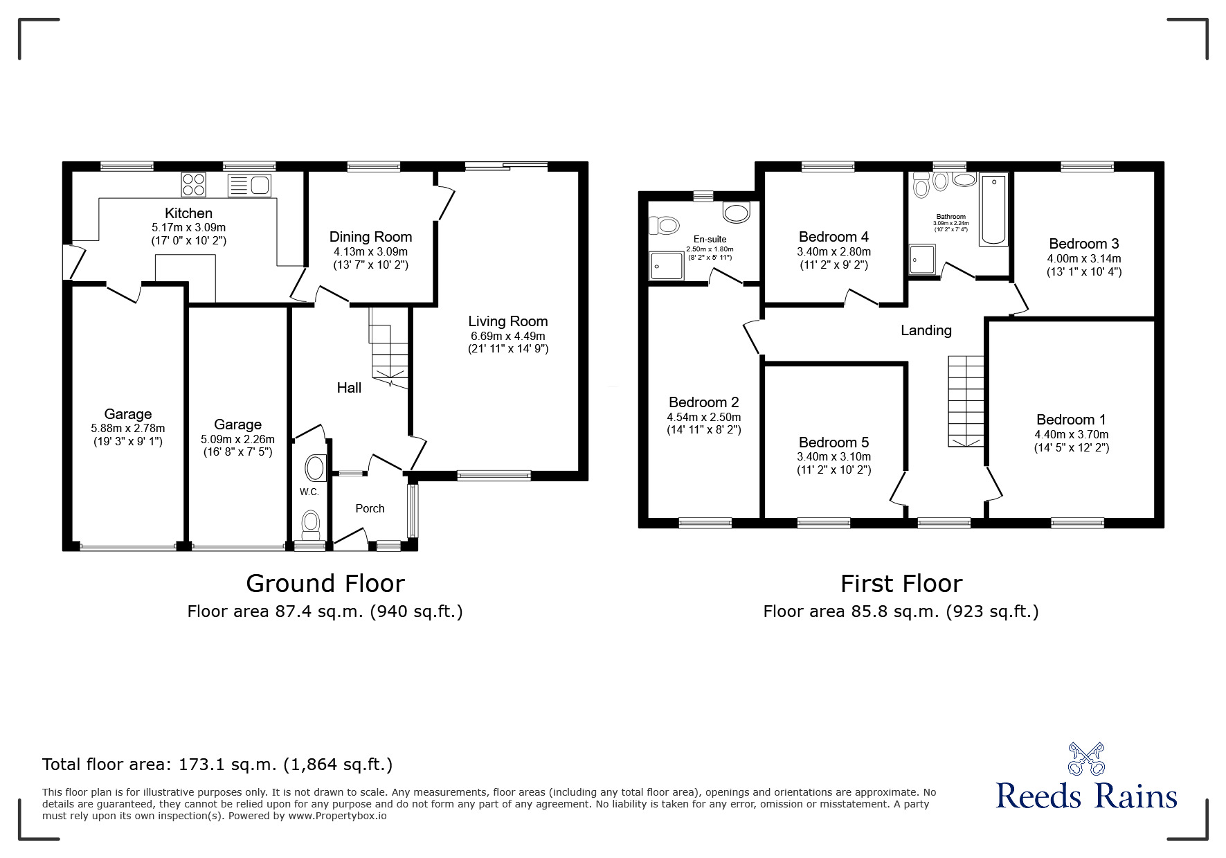 Floorplan of 5 bedroom Detached House for sale, Fairfield Drive, Burnley, Lancashire, BB10