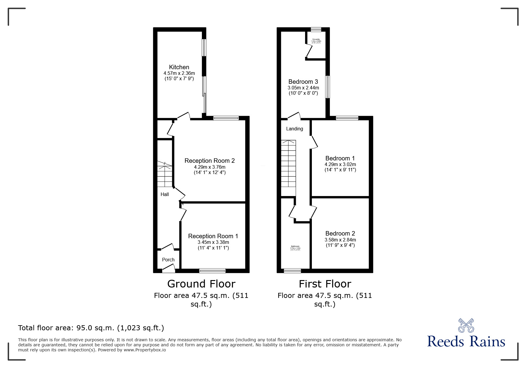 Floorplan of 3 bedroom Mid Terrace House for sale, Coal Clough Lane, Burnley, Lancashire, BB11