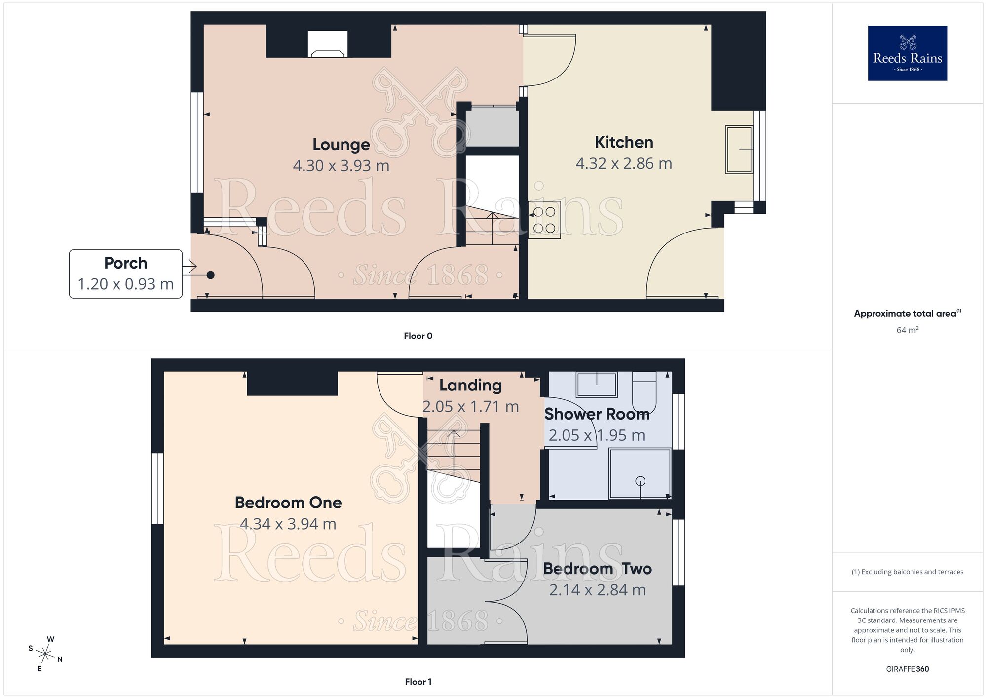 Floorplan of 2 bedroom Mid Terrace House to rent, Dorset Street, Burnley, Lancashire, BB12