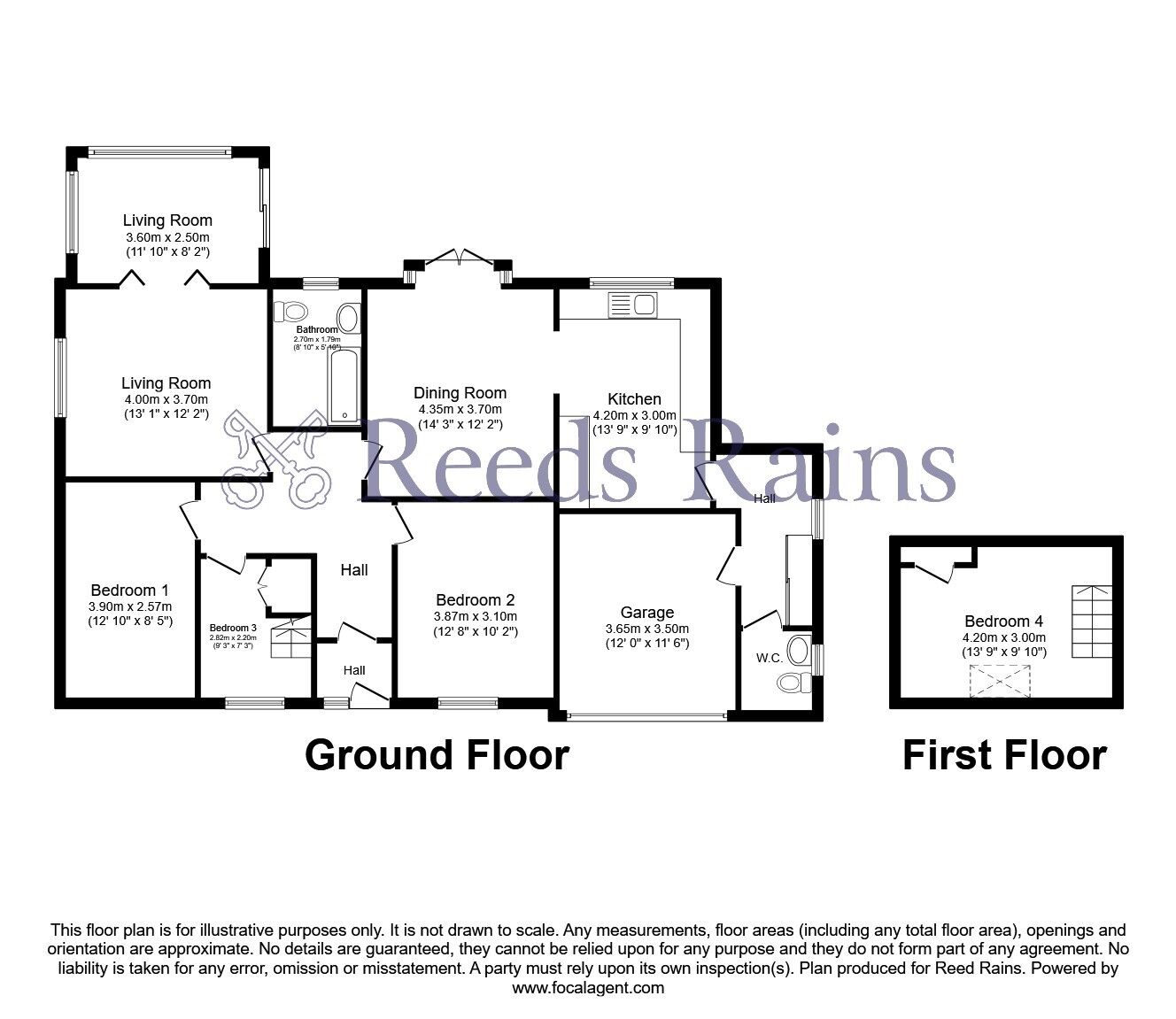 Floorplan of 3 bedroom Detached Bungalow for sale, Townfield Avenue, Burnley, Lancashire, BB10