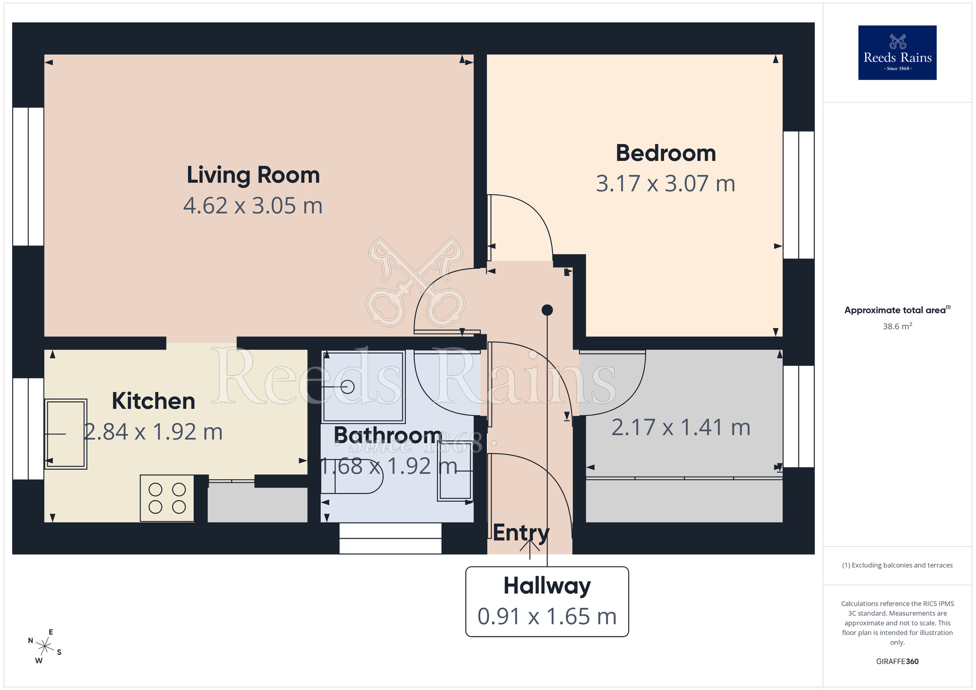 Floorplan of 2 bedroom Semi Detached Bungalow for sale, Dorset Street, Dorset Street, Lancashire, BB12