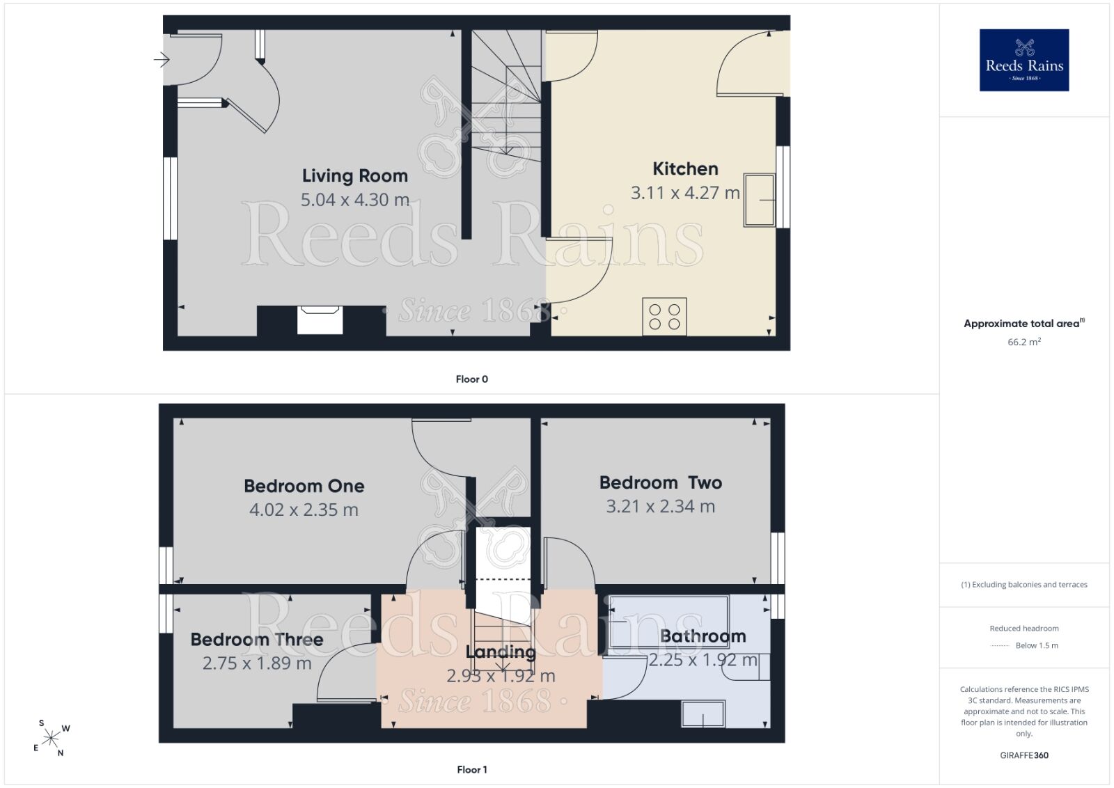 Floorplan of 3 bedroom Mid Terrace House for sale, Grant Street, Burnley, Lancashire, BB11