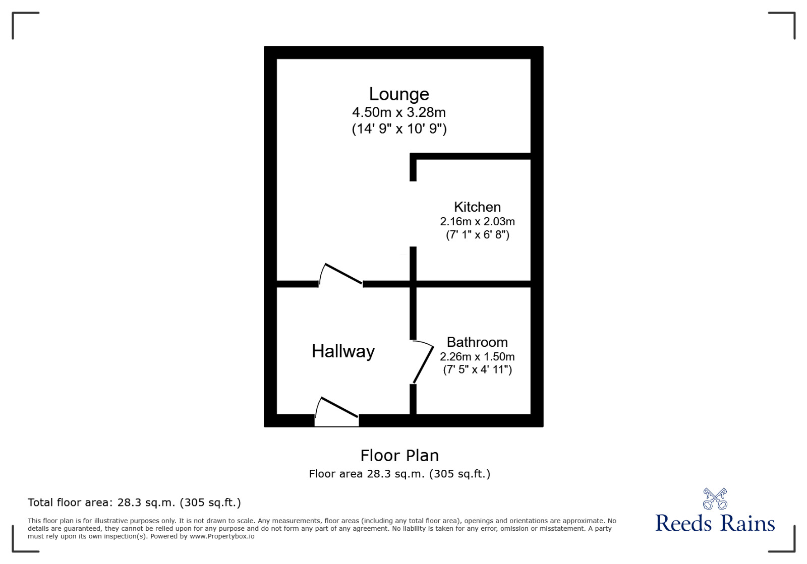 Floorplan of Flat for sale, Victoria Apartments, Padiham, Lancashire, BB12