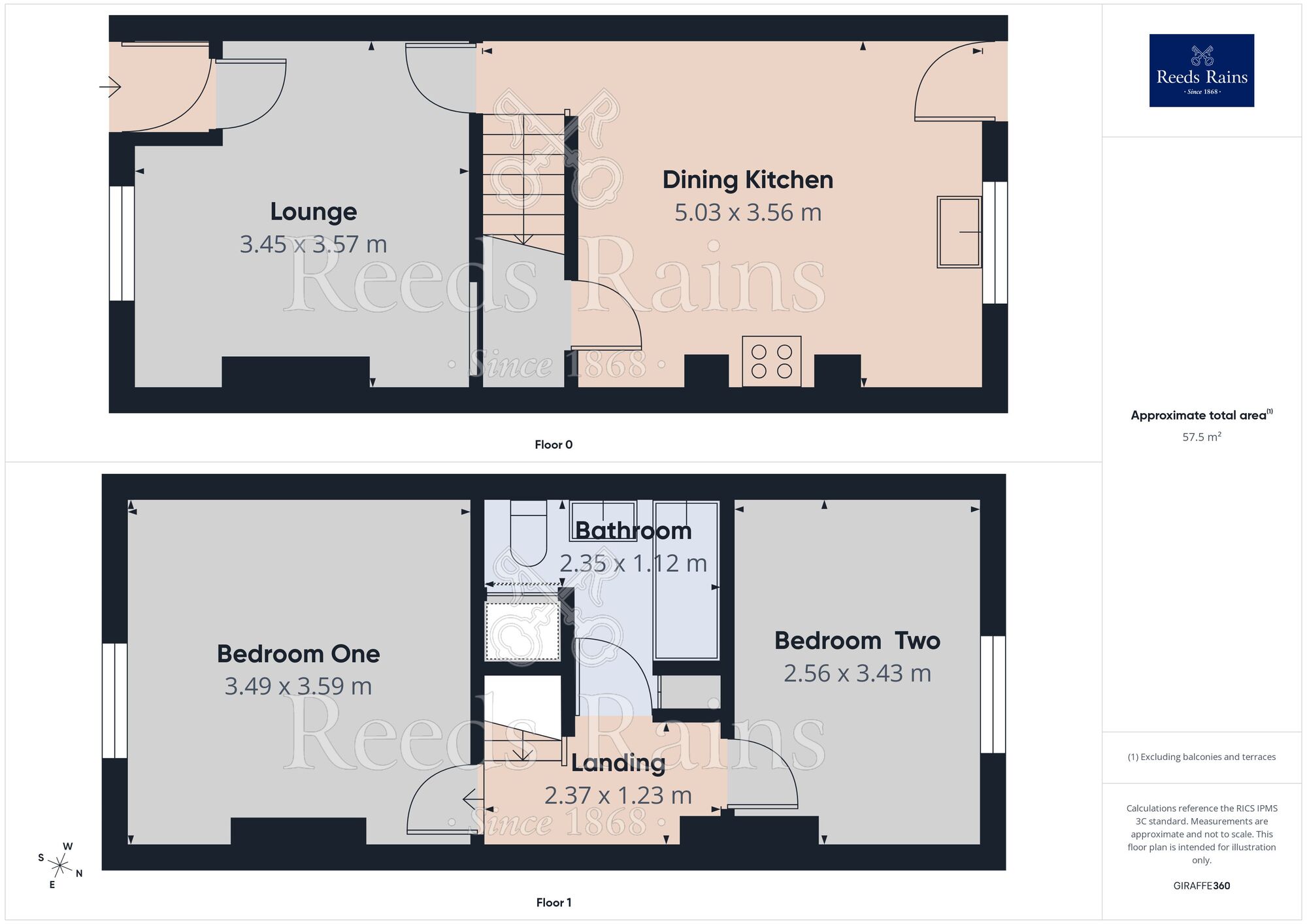 Floorplan of 2 bedroom Mid Terrace House to rent, Parliament Street, Burnley, Lancashire, BB11