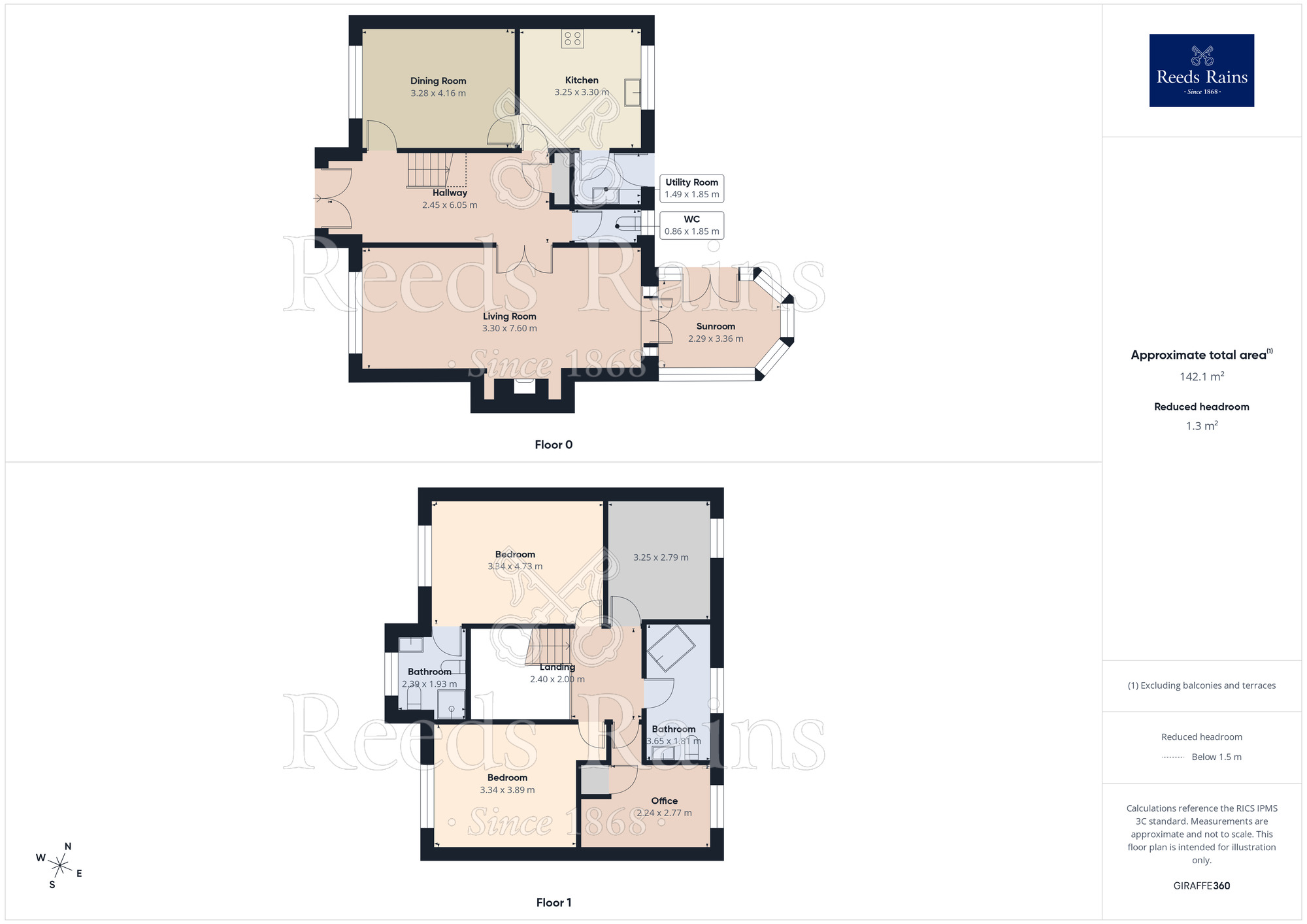 Floorplan of 4 bedroom Detached House for sale, Clockhouse Avenue, Burnley, Lancashire, BB10