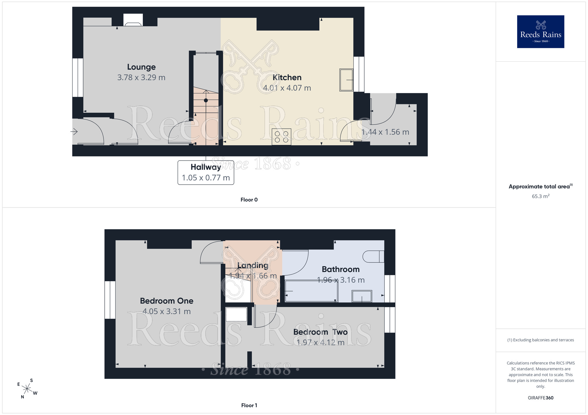 Floorplan of 2 bedroom Mid Terrace House for sale, Cog Lane, Burnley, Lancashire, BB11