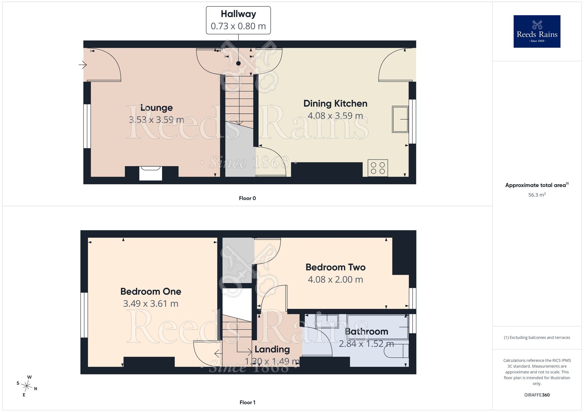 Floorplan of 2 bedroom Mid Terrace House to rent, Parliament Street, Burnley, Lancashire, BB11