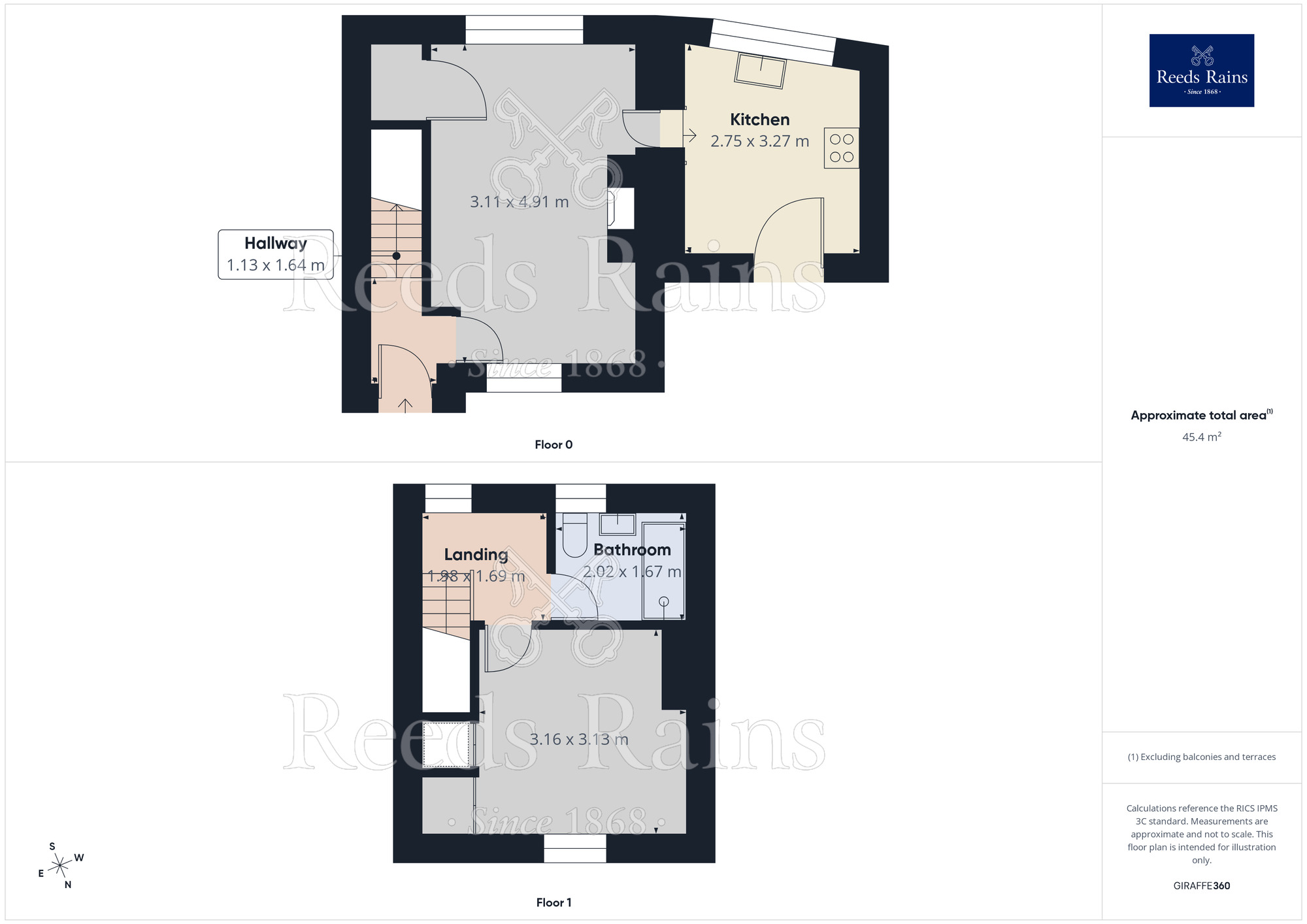 Floorplan of 1 bedroom End Terrace Property for sale, Narrowgates Cottages, Barley, Lancashire, BB12