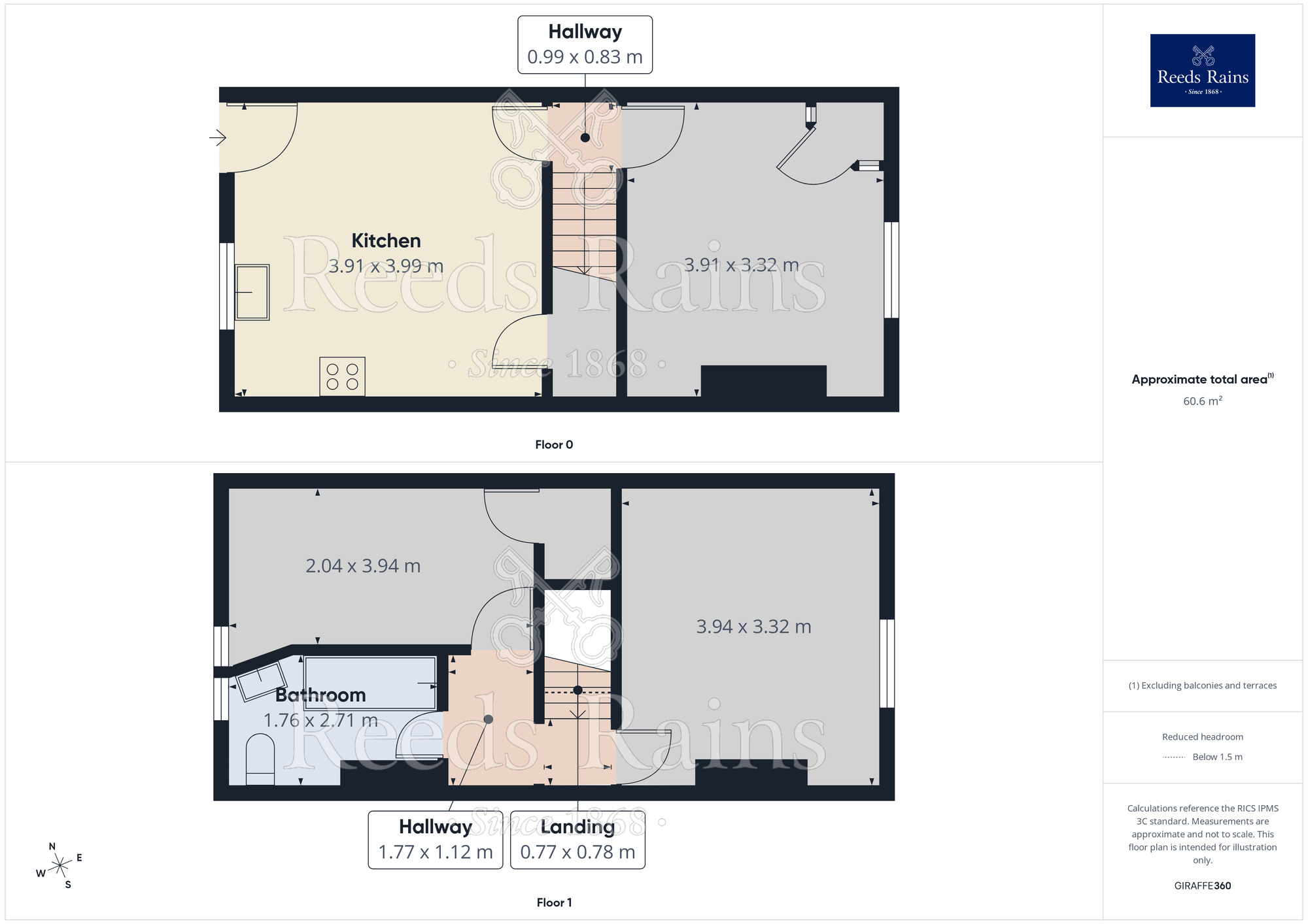 Floorplan of 2 bedroom Mid Terrace House to rent, Waterbarn Street, Burnley, Lancashire, BB10