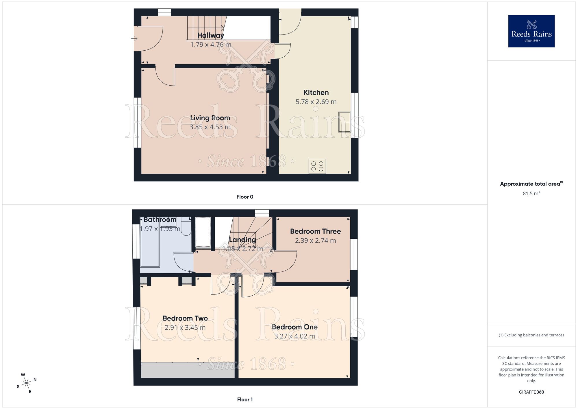 Floorplan of 3 bedroom Semi Detached House to rent, Mansfield Crescent, Brierfield, Lancashire, BB9