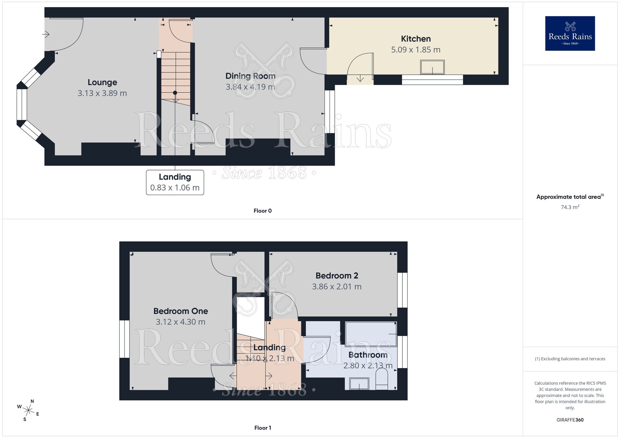 Floorplan of 2 bedroom End Terrace House to rent, St. Annes Street, Padiham, Lancashire, BB12