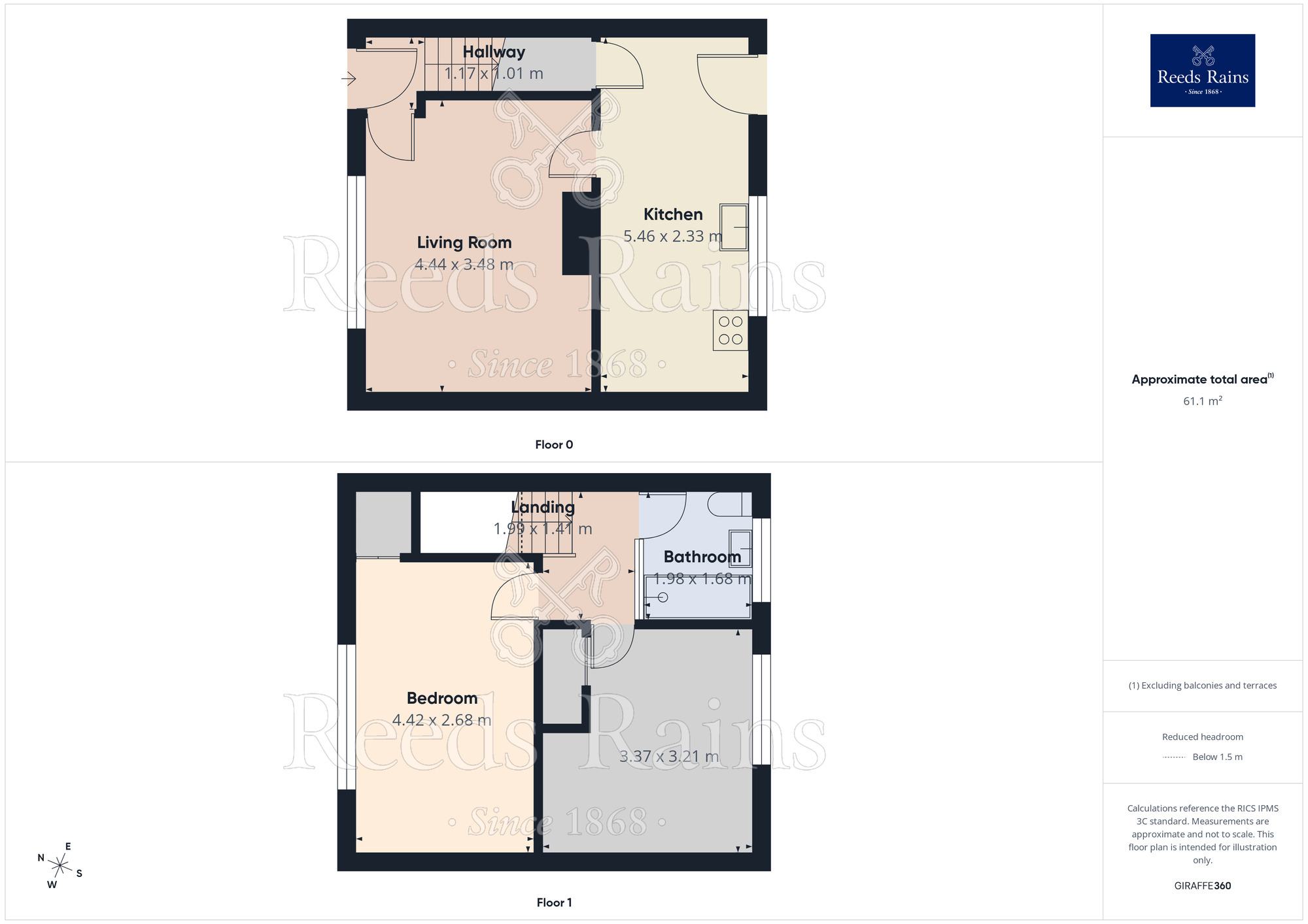 Floorplan of 2 bedroom Mid Terrace House for sale, Deerstone Avenue, Burnley, Lancashire, BB10