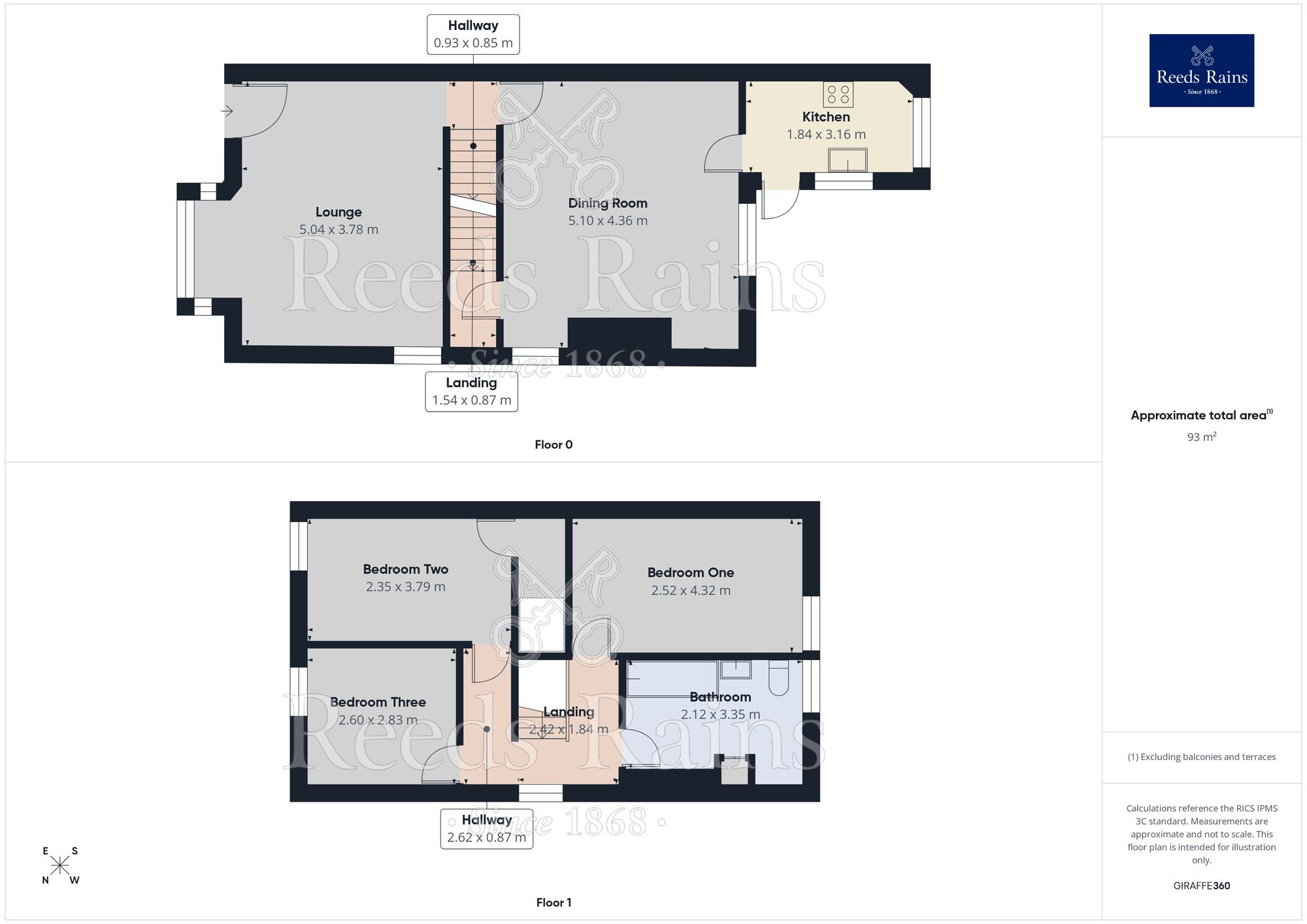 Floorplan of 3 bedroom End Terrace House to rent, Padiham Road, Burnley, Lancashire, BB12