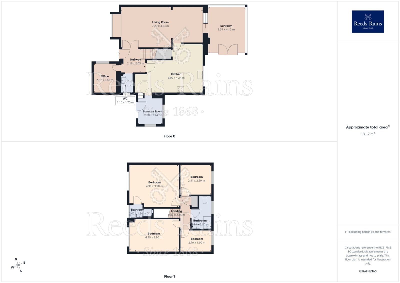Floorplan of 4 bedroom Detached House for sale, Reedfield, Burnley, Lancashire, BB10