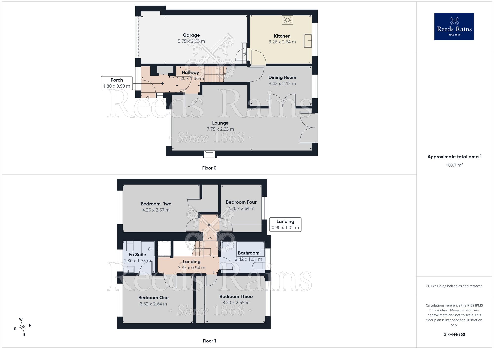 Floorplan of 4 bedroom Semi Detached House to rent, Christleton Close, Briercliffe, Lancashire, BB10
