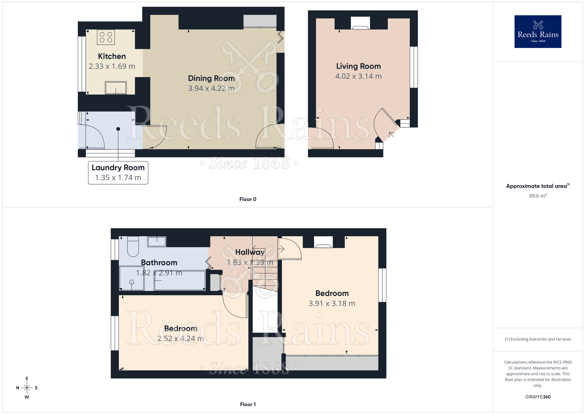 Floorplan of 2 bedroom Mid Terrace House for sale, Glen View Road, Burnley, Lancashire, BB11